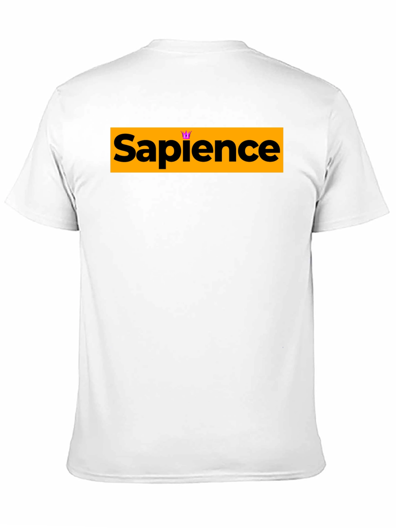 Sapience Crown Black Tee - Smart Casual