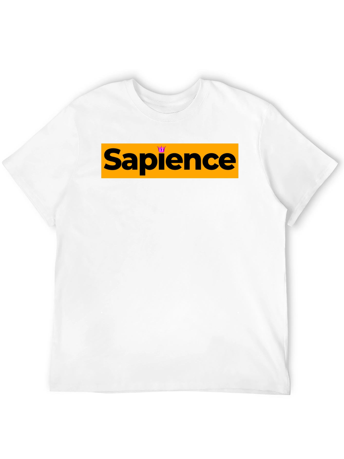 Sapience Crown Black Tee - Smart Casual