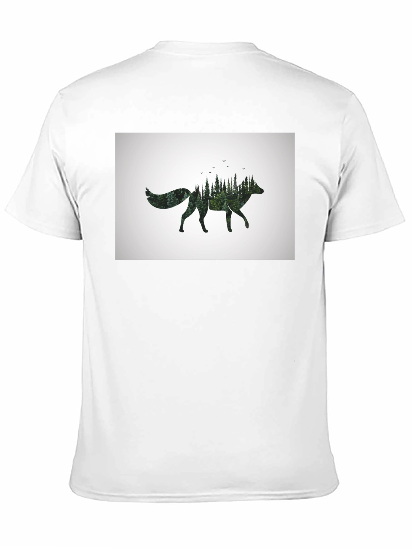 Nature Fox Graphic T-Shirt - Unisex Black Tee