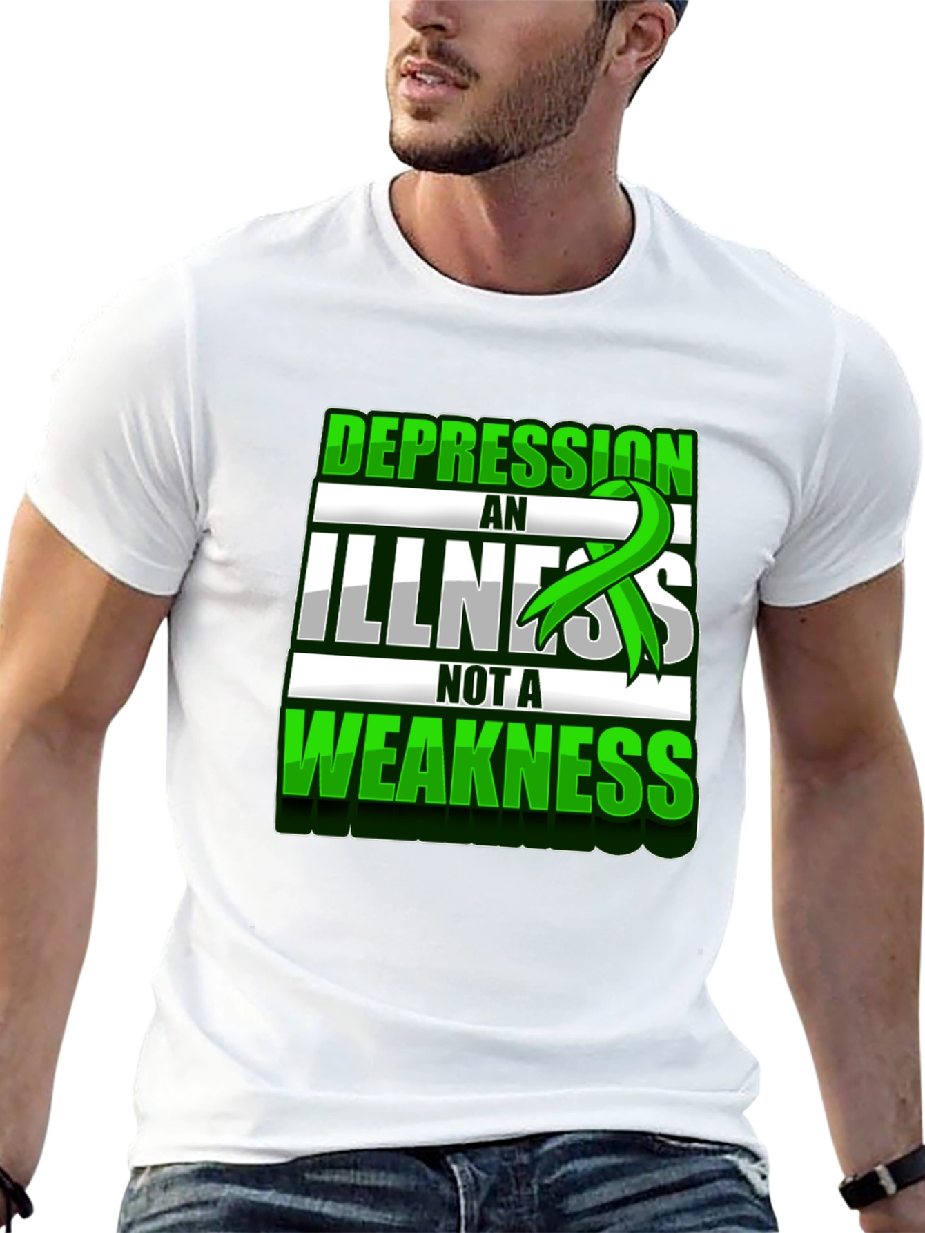 Depression Awareness T-Shirt - Illness Not Weakness