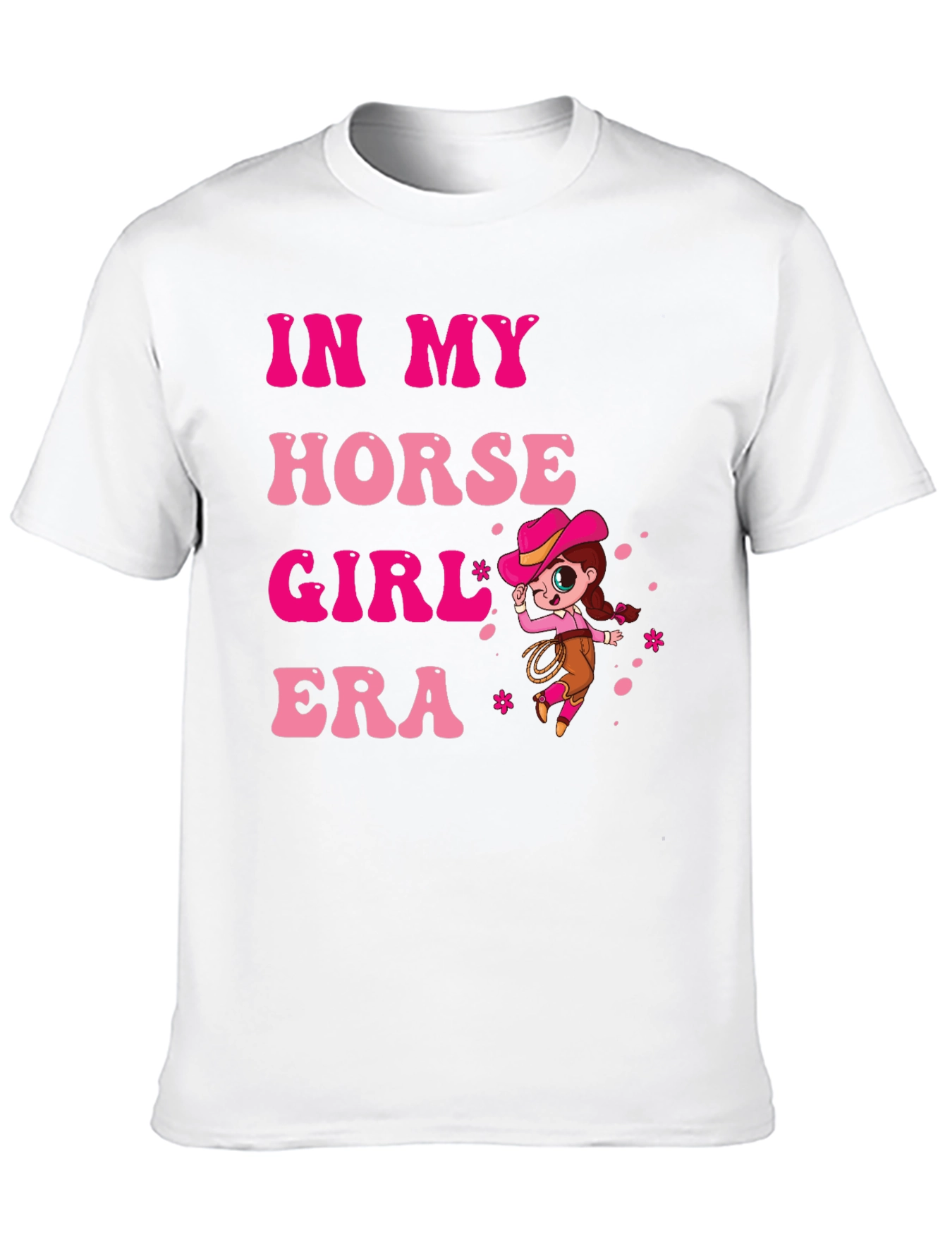 In My Horse Girl Era Black T-Shirt