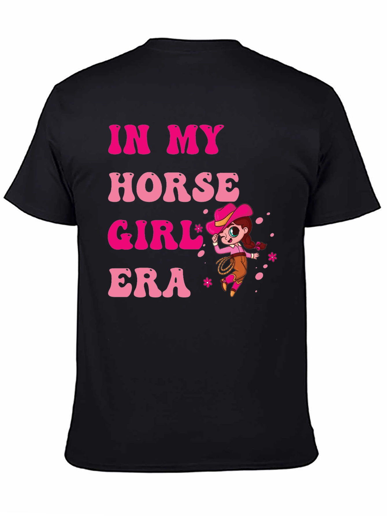 In My Horse Girl Era Black T-Shirt