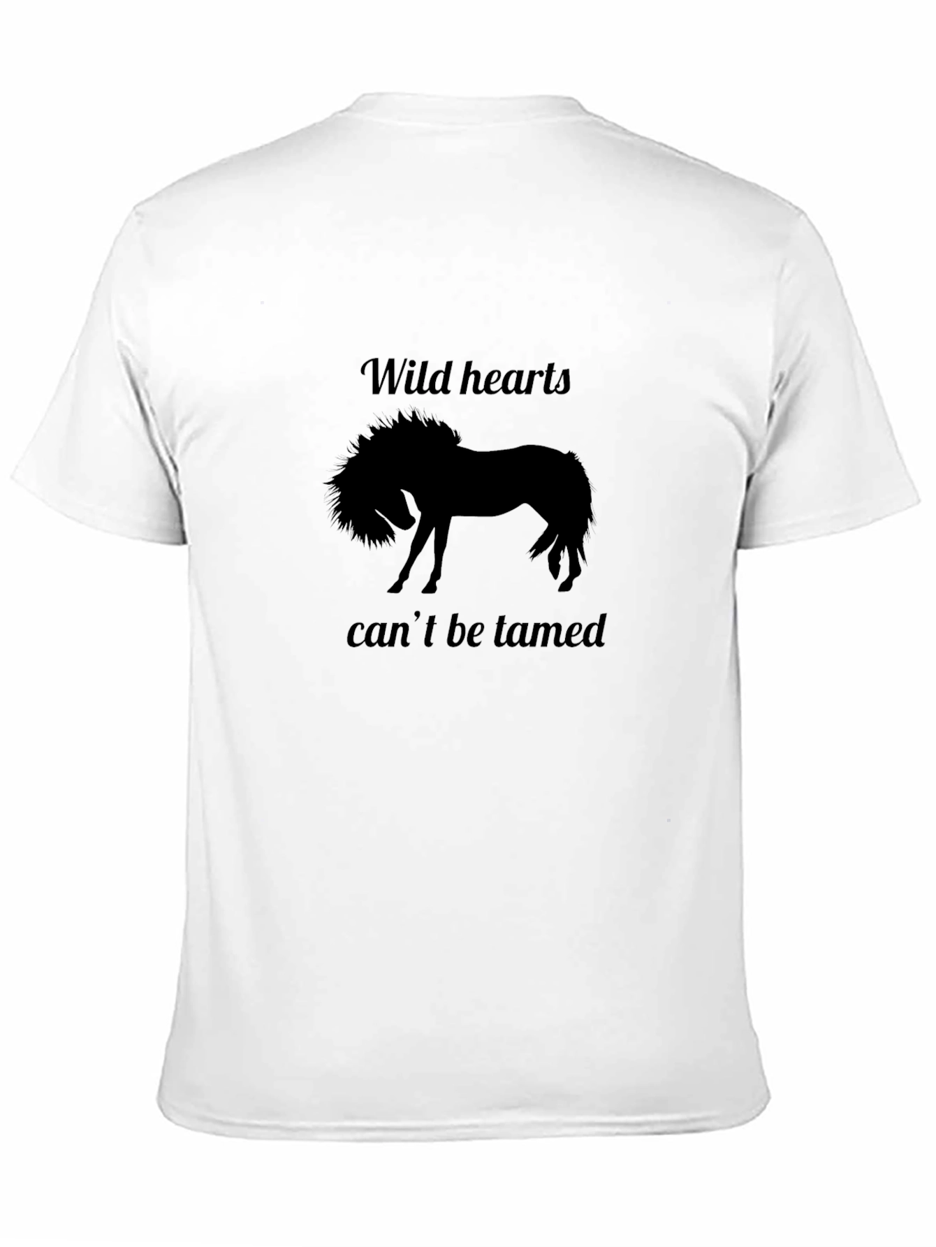 Wild Hearts Horse Graphic Tee - Black