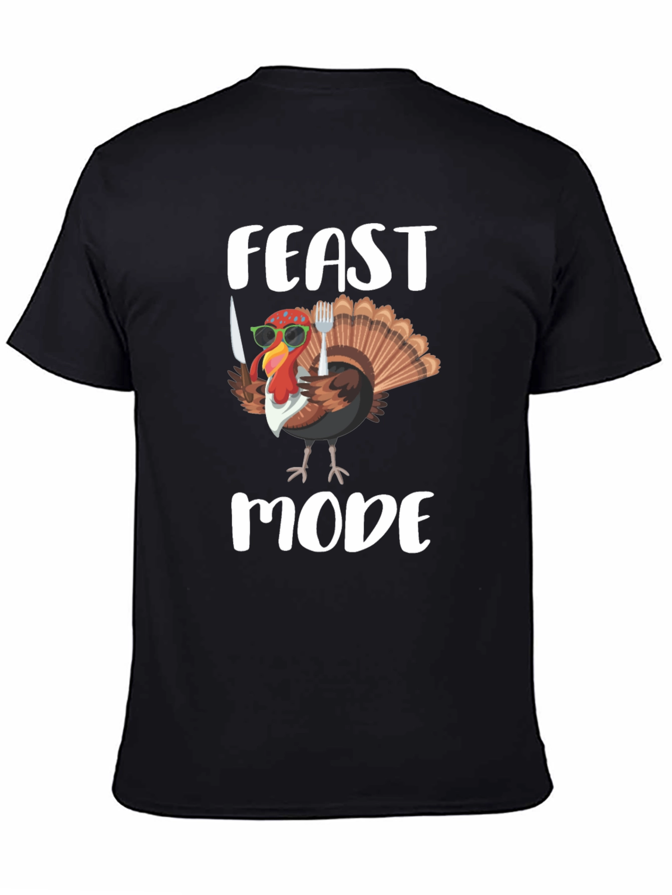 Feast Mode Turkey Graphic Tee - Thanksgiving Apparel