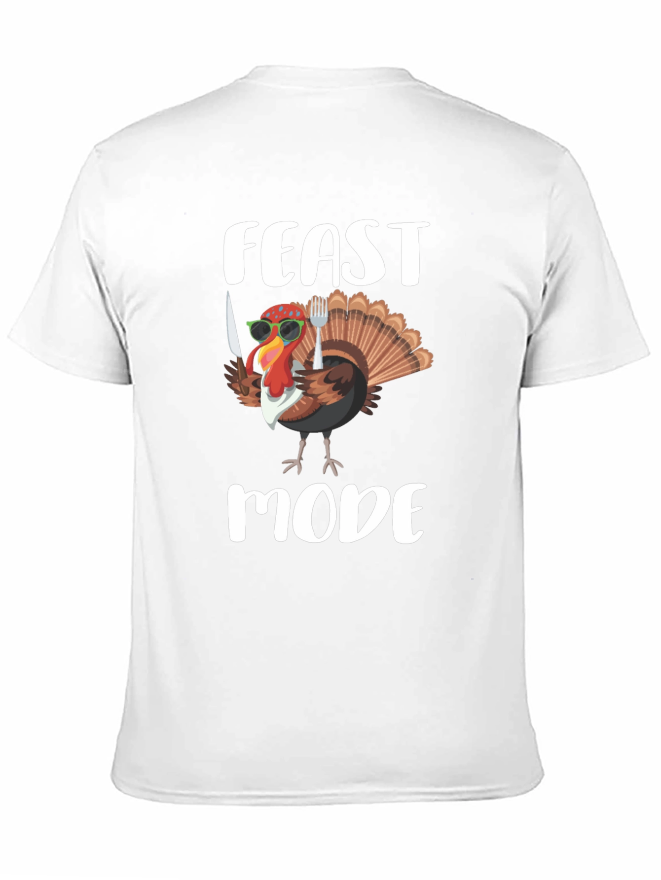 Feast Mode Turkey Graphic Tee - Thanksgiving Apparel