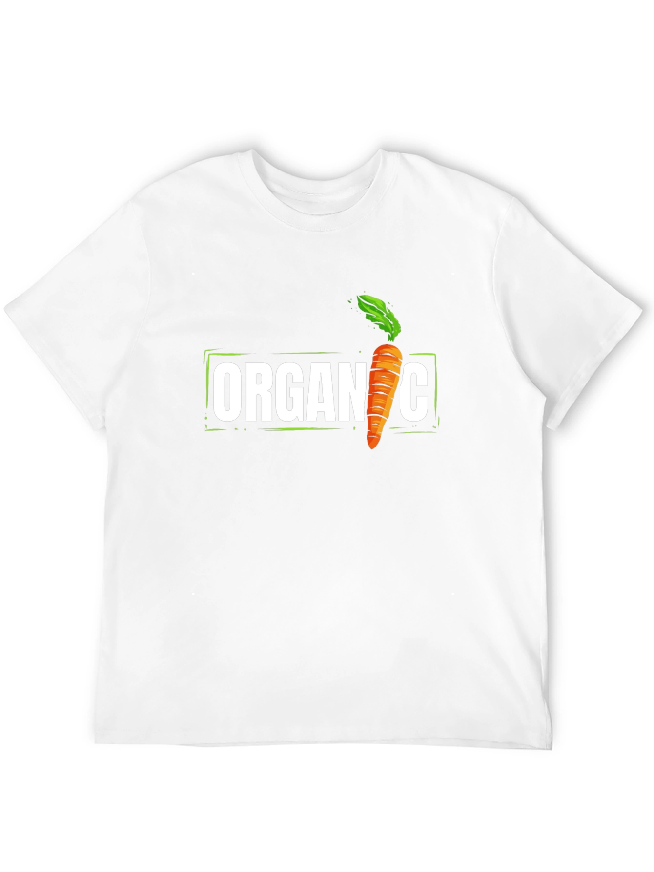 Organic Carrot Graphic T-Shirt - Fresh & Fun!