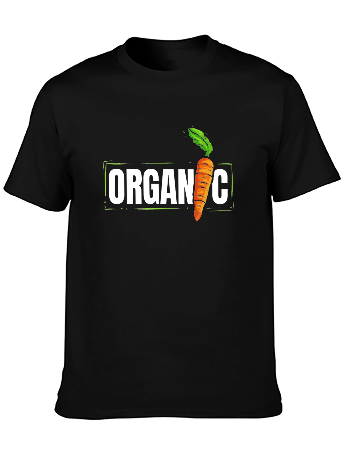 Organic Carrot Graphic T-Shirt - Fresh & Fun!