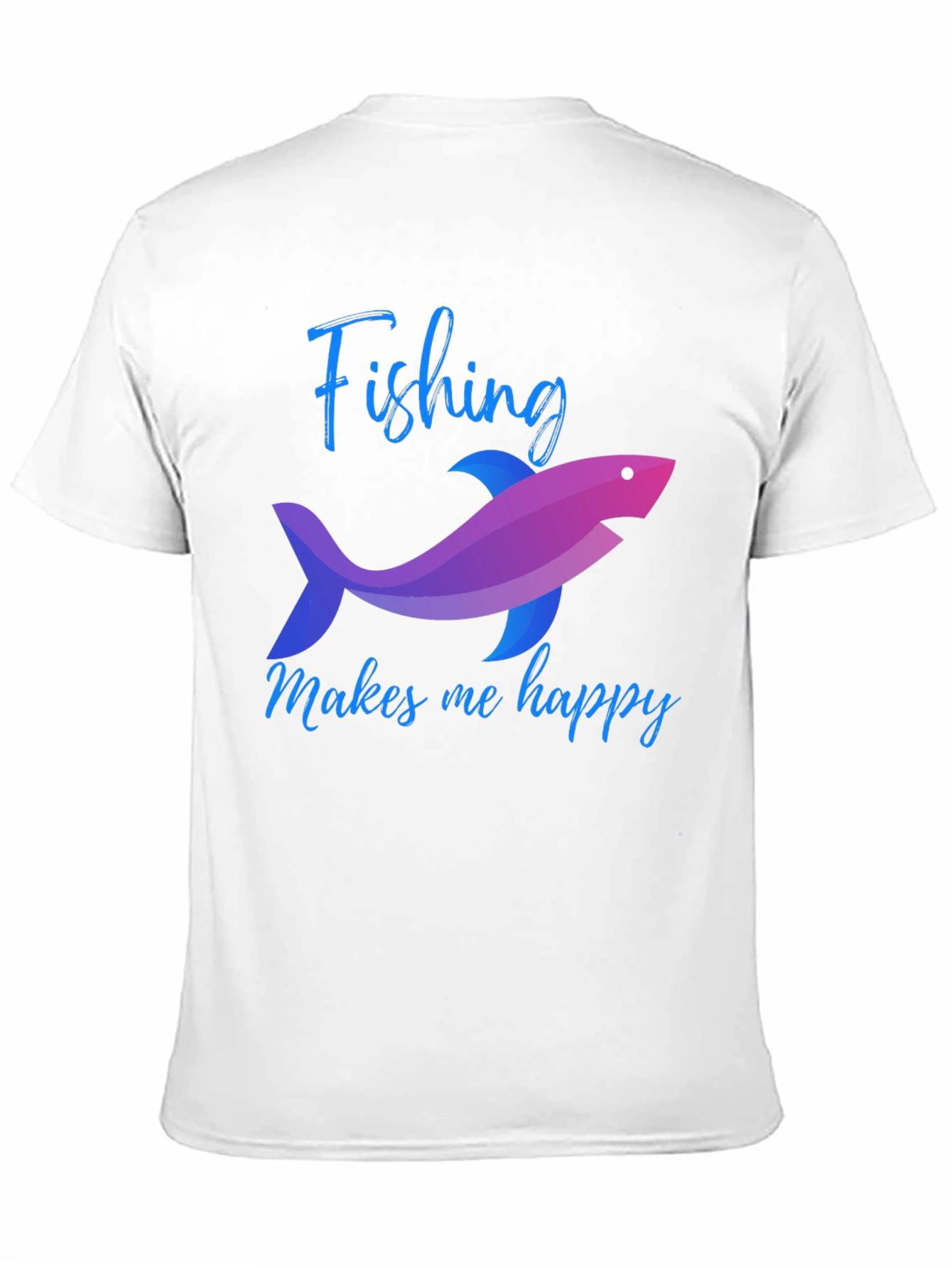 Fishing Makes Me Happy Graphic Tee