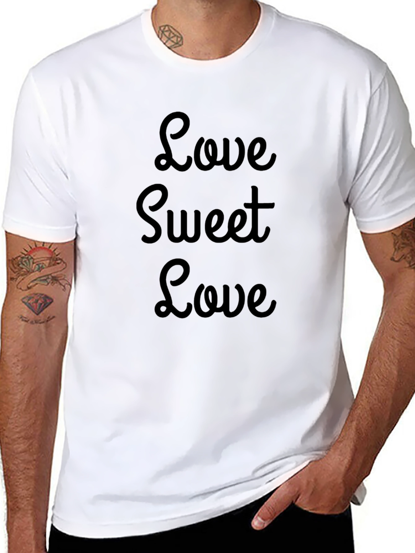Love Sweet Love Black T-Shirt