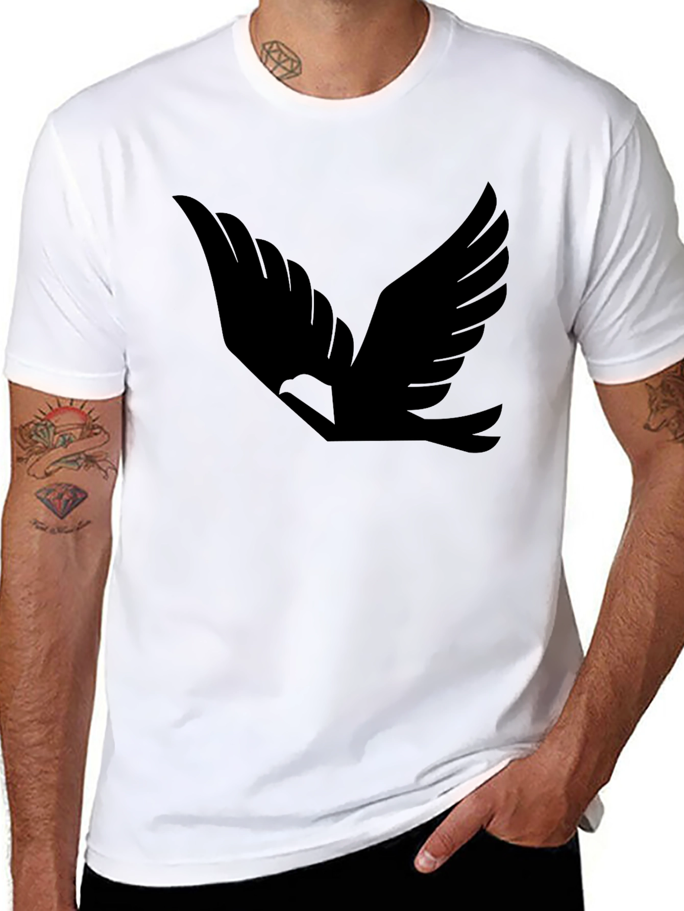 Black Eagle Graphic Tee - Mens Classic Fit