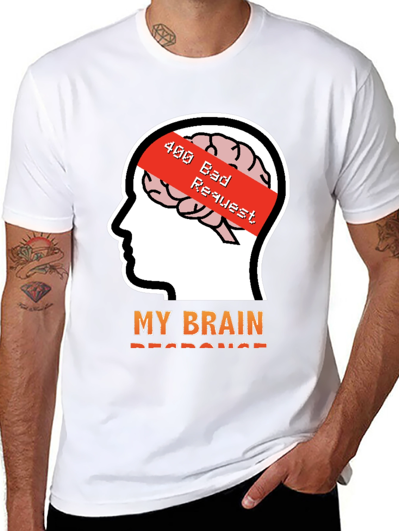 400 Bad Request Brain Humor T-Shirt