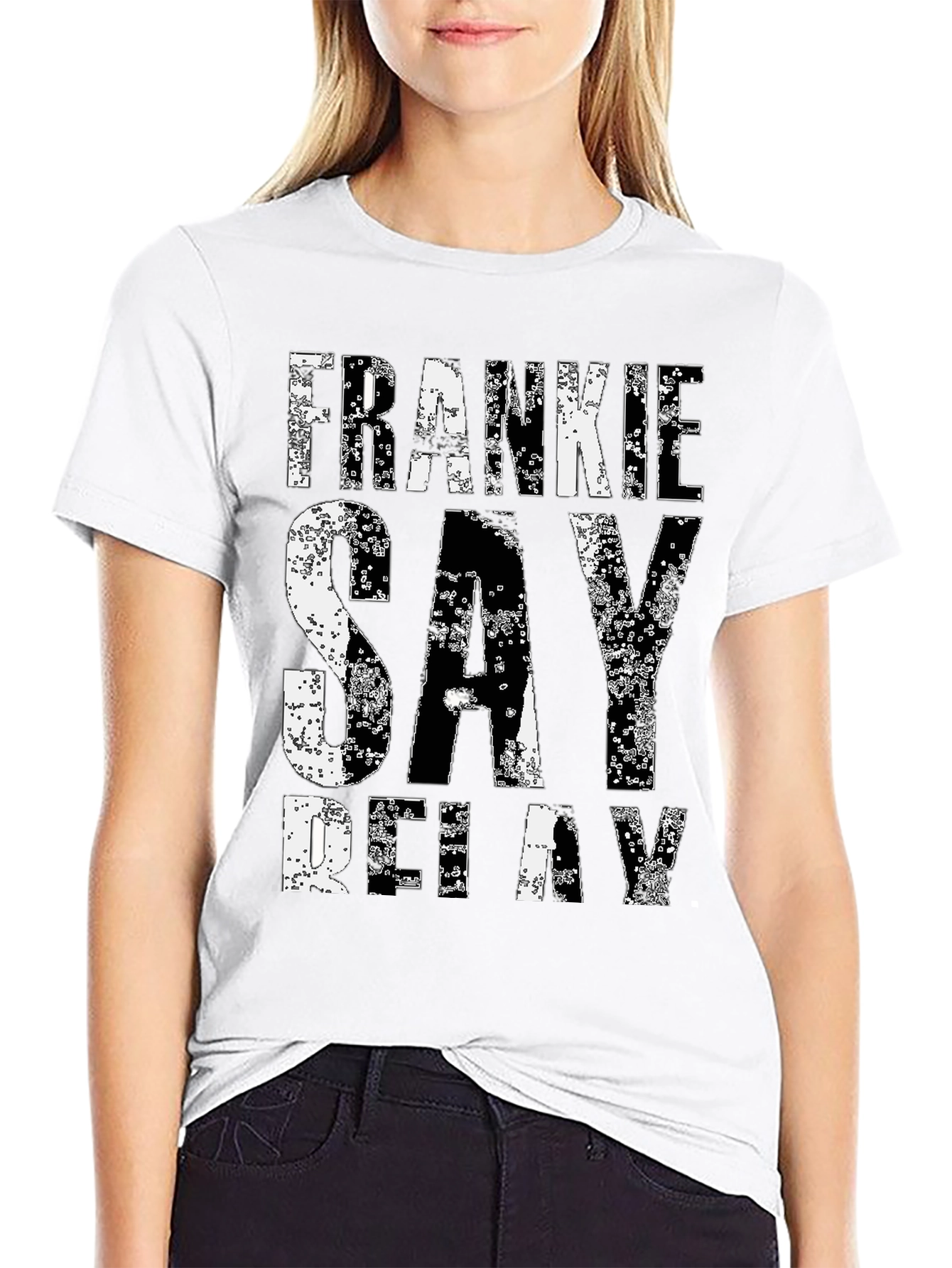 Frankie Say Relax Graphic Tee - Classic Black T-Shirt