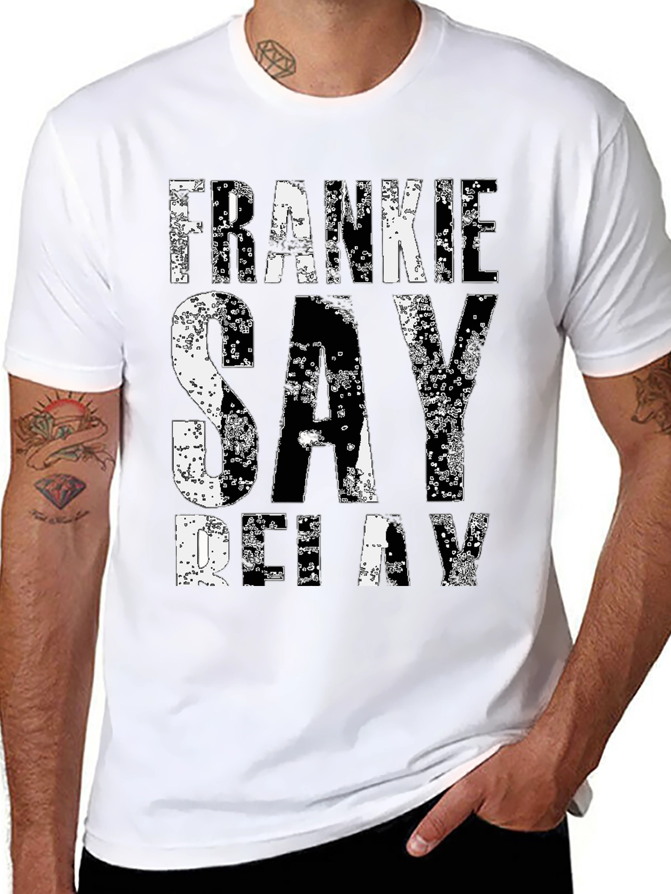 Frankie Say Relax Graphic Tee - Classic Black T-Shirt