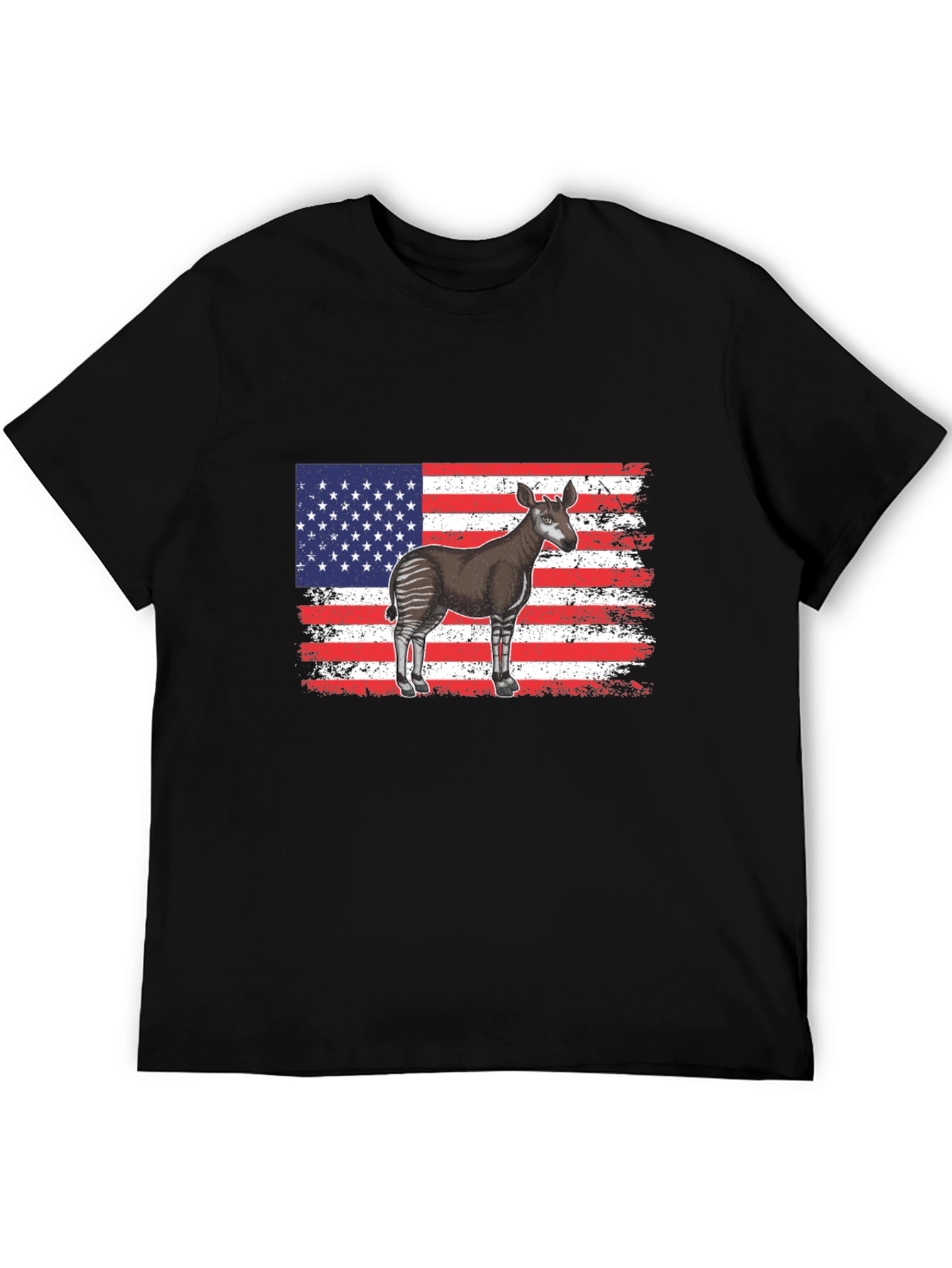 American Flag Okapi T-Shirt