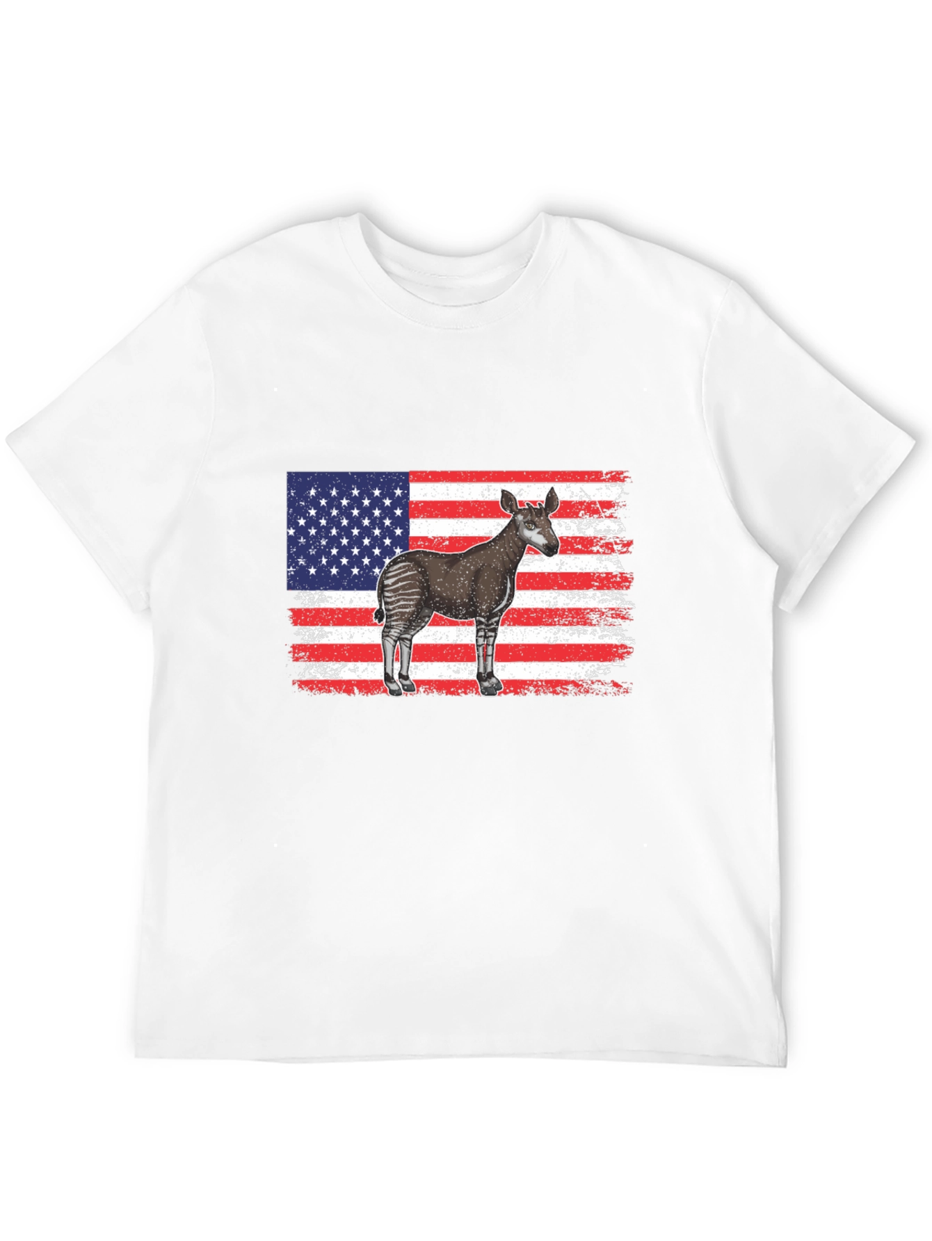 American Flag Okapi T-Shirt