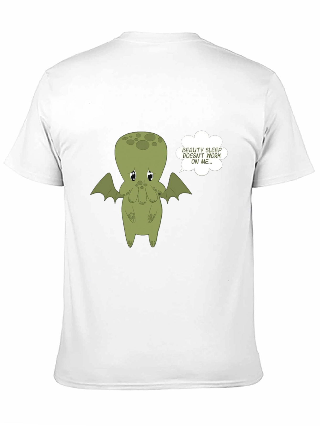 Cute Cthulhu Beauty Sleep Graphic Tee - Black