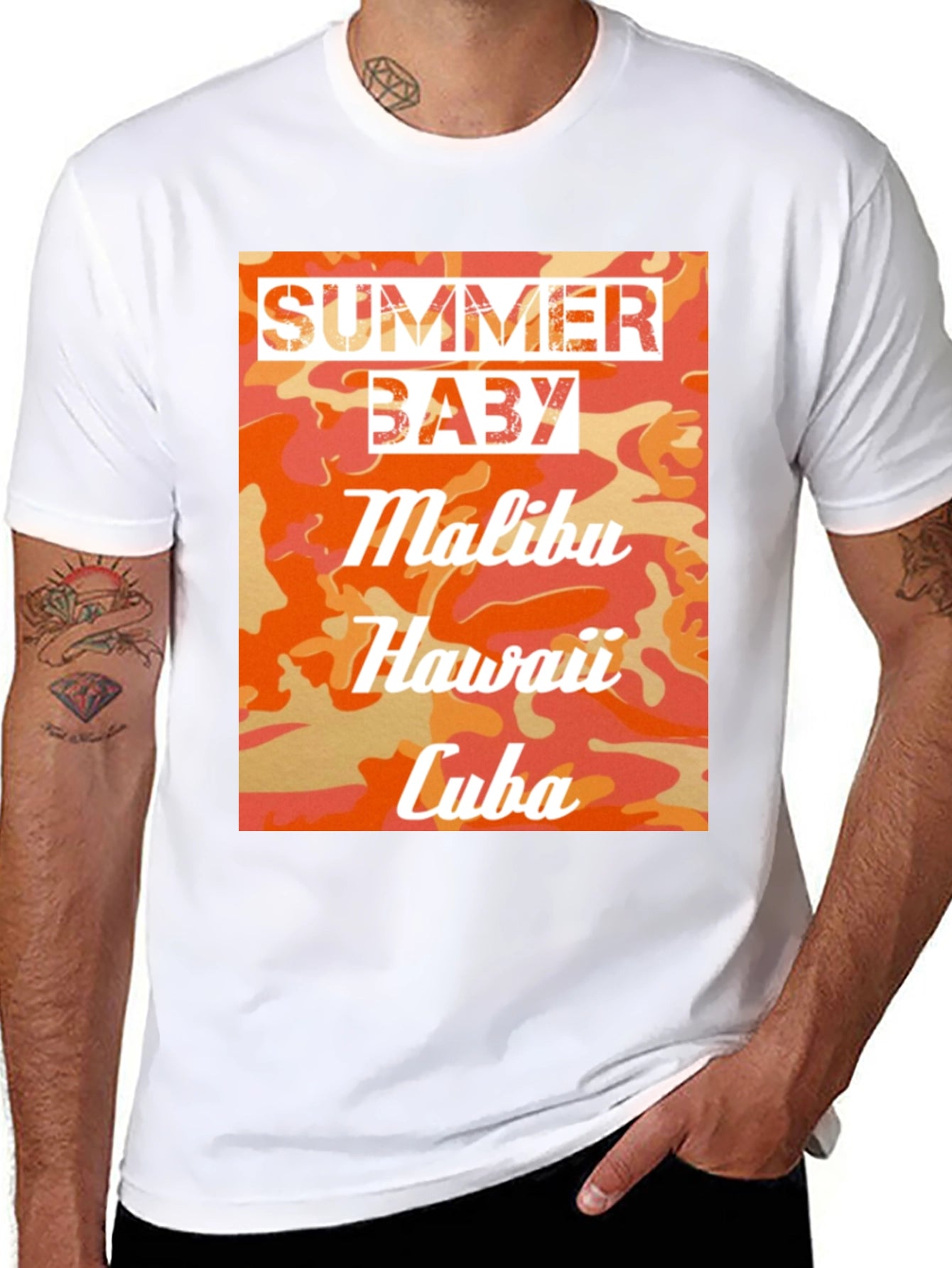 Summer Baby T-Shirt - Malibu Hawaii Cuba