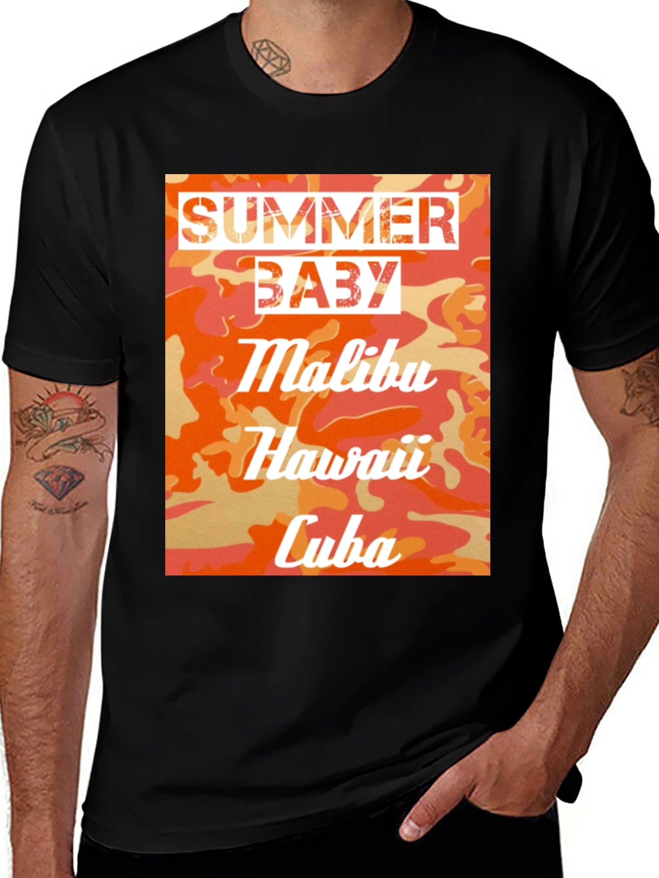 Summer Baby T-Shirt - Malibu Hawaii Cuba