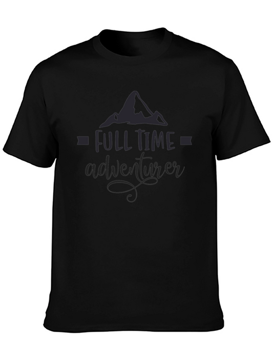 Full Time Adventurer Black Graphic Tee