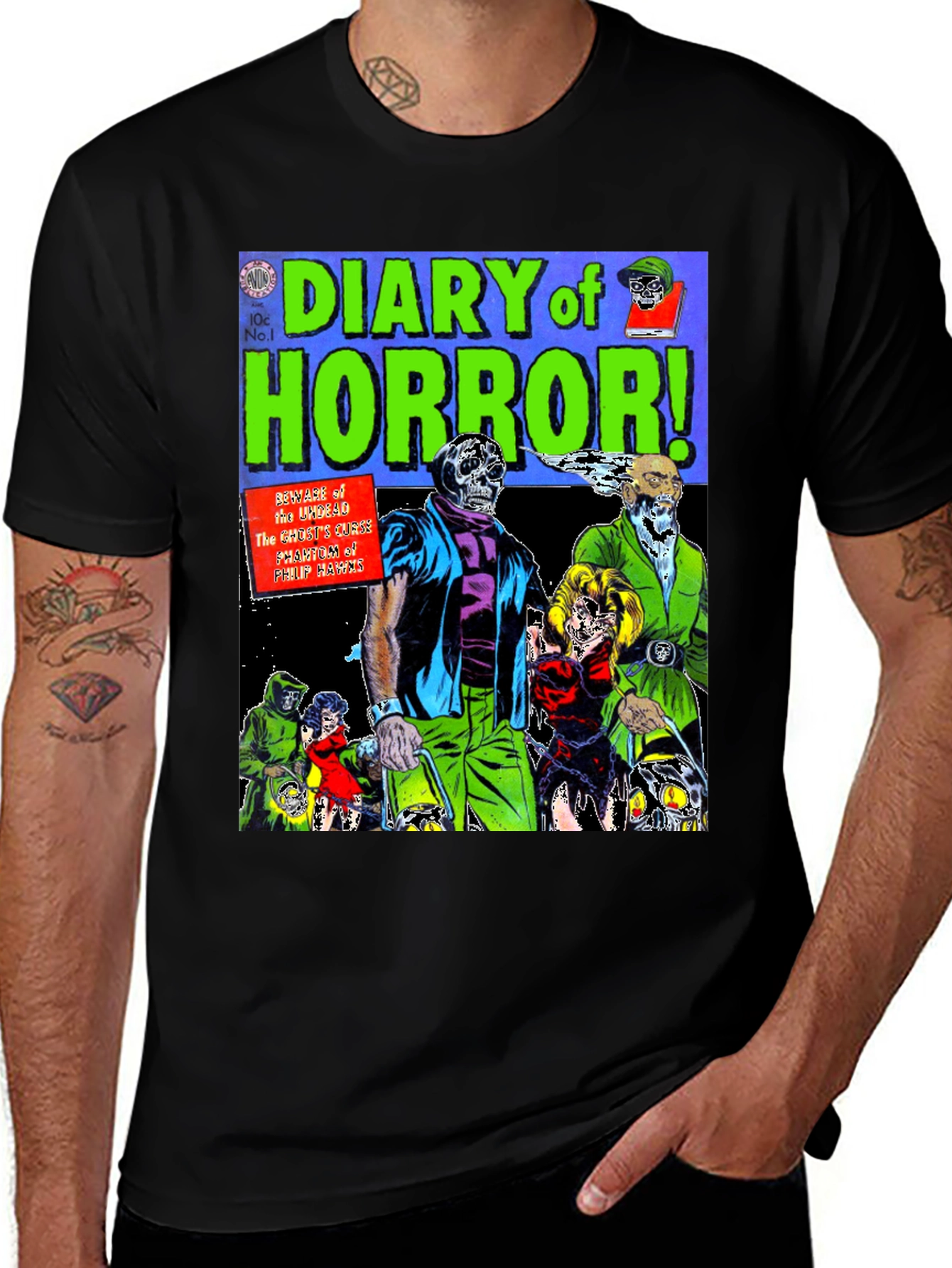 Diary of Horror Graphic T-Shirt