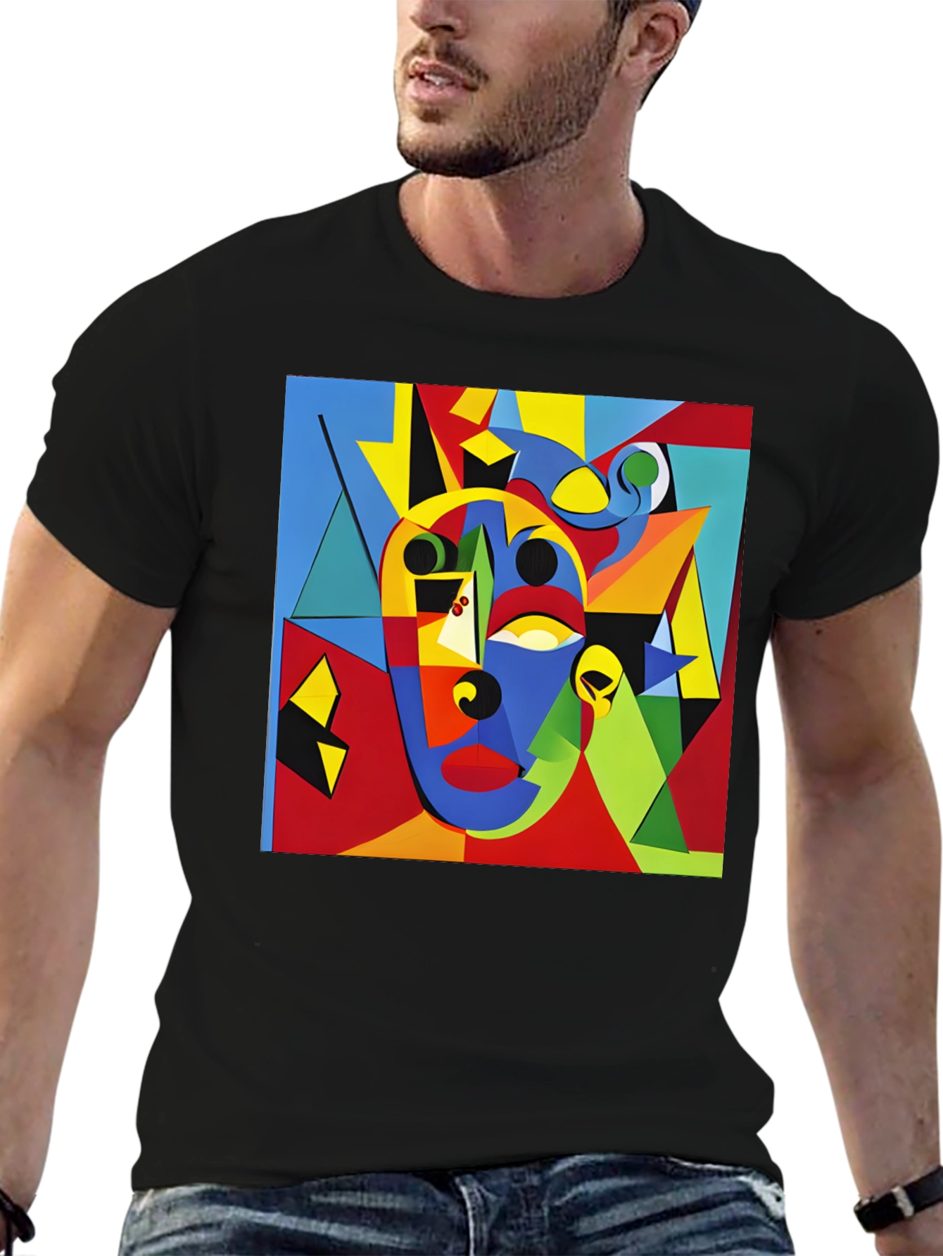 Abstract Art Graphic Tee - Modern Art T-Shirt