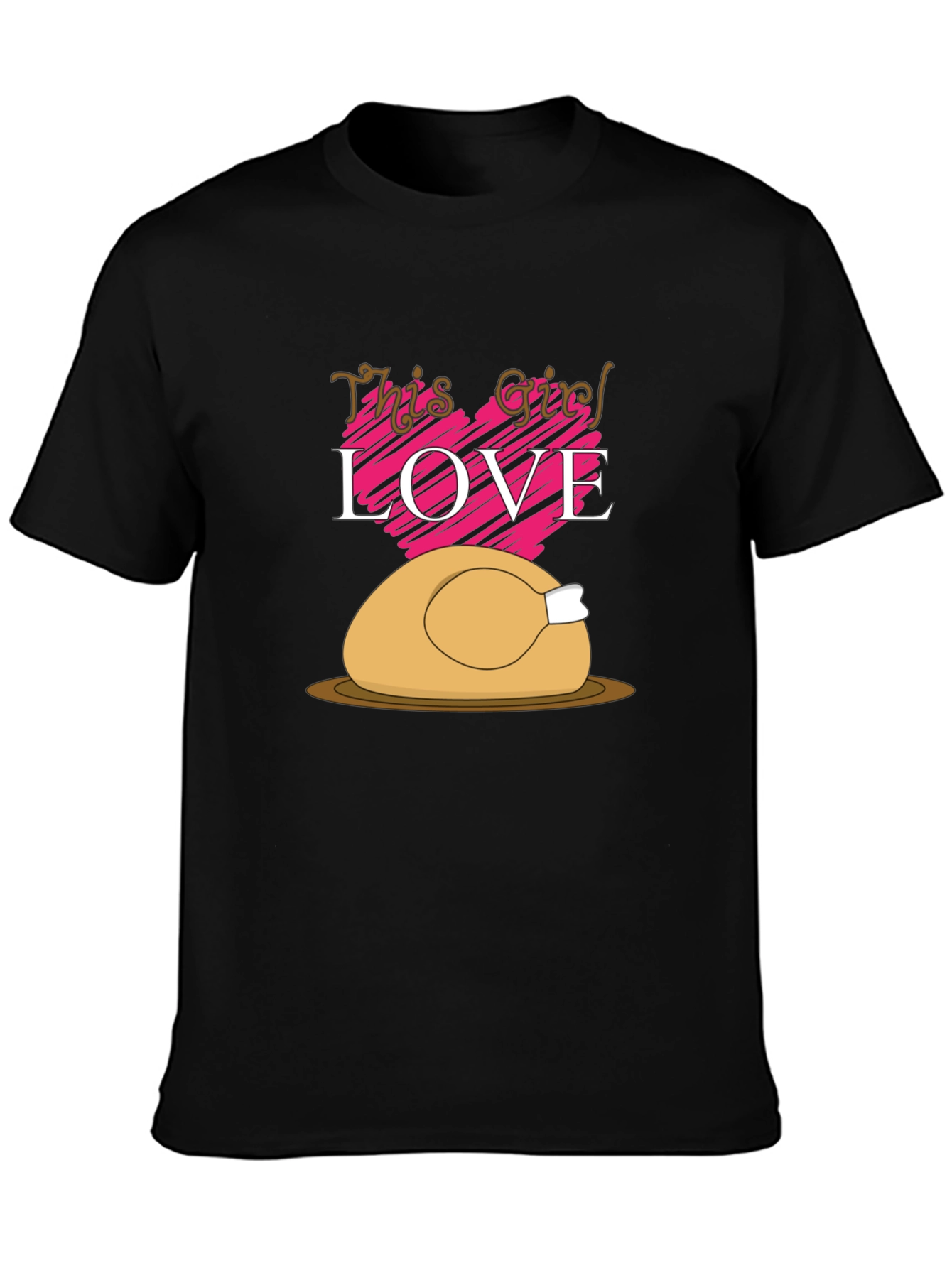 This Girl Loves Thanksgiving Turkey T-Shirt