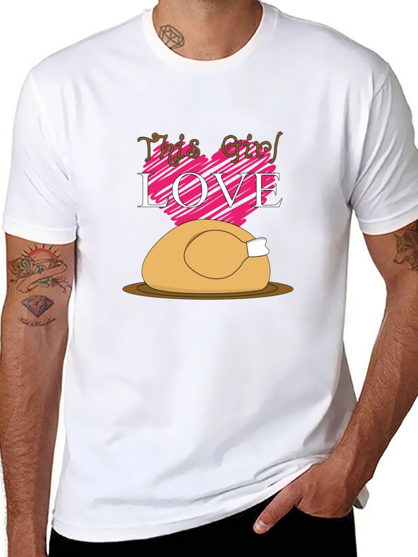 This Girl Loves Thanksgiving Turkey T-Shirt