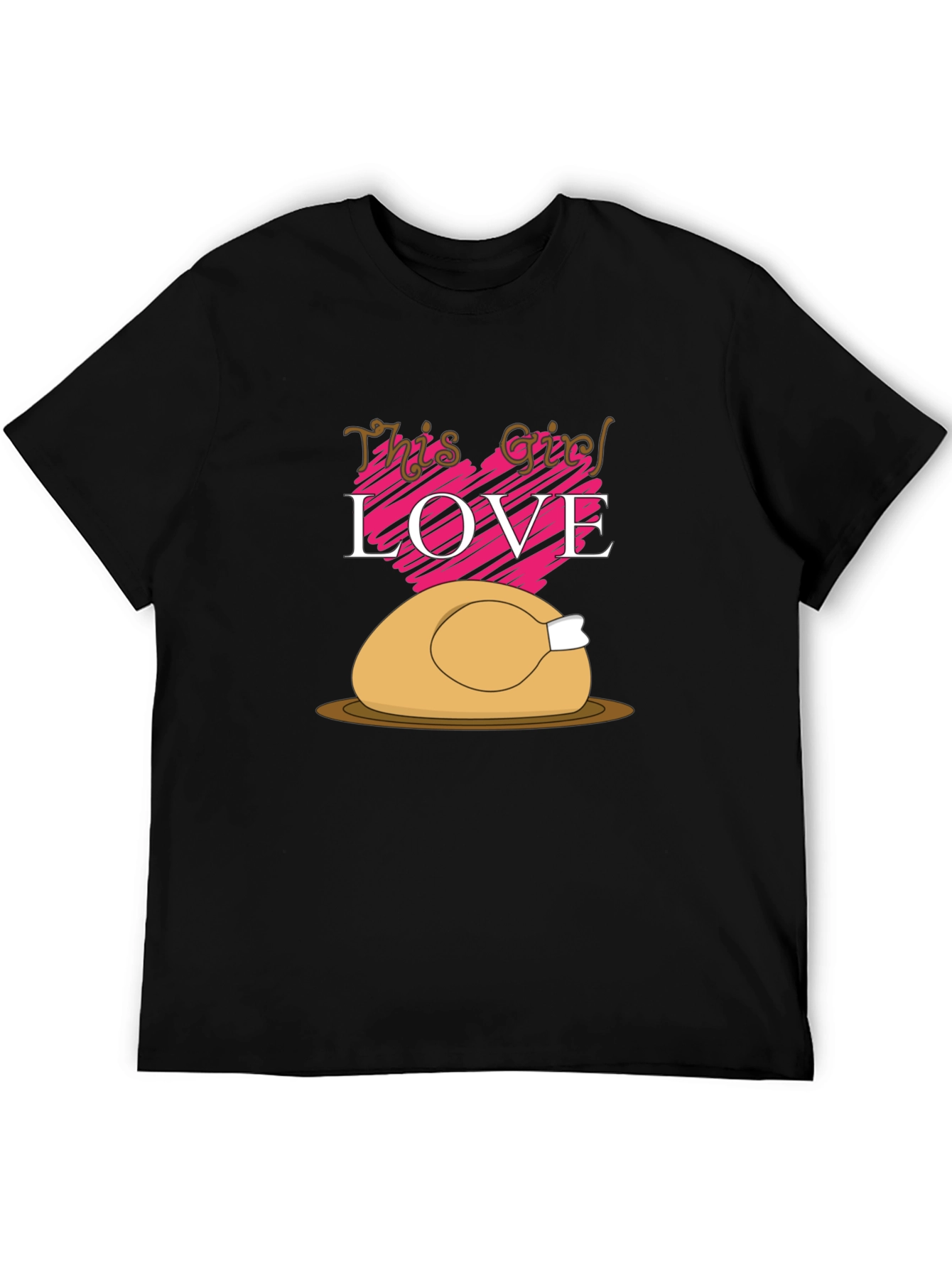 This Girl Loves Thanksgiving Turkey T-Shirt