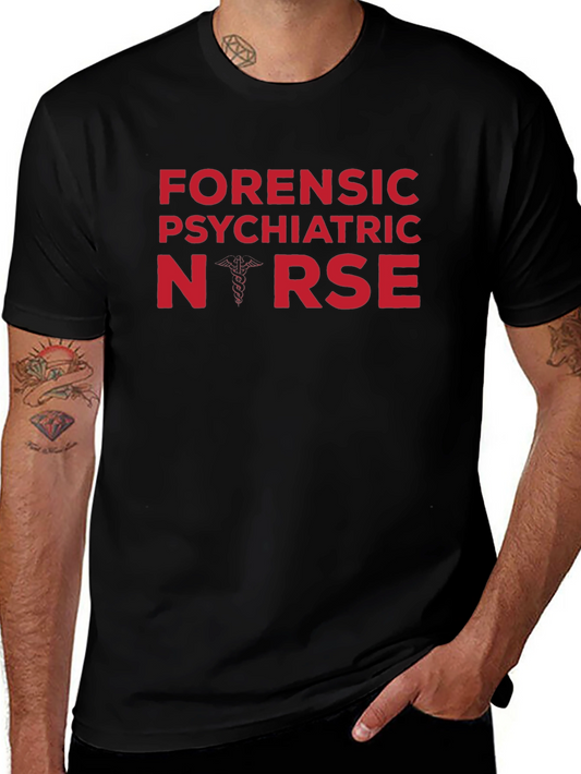 Forensic Psychiatric Nurse T-Shirt - Caduceus Design