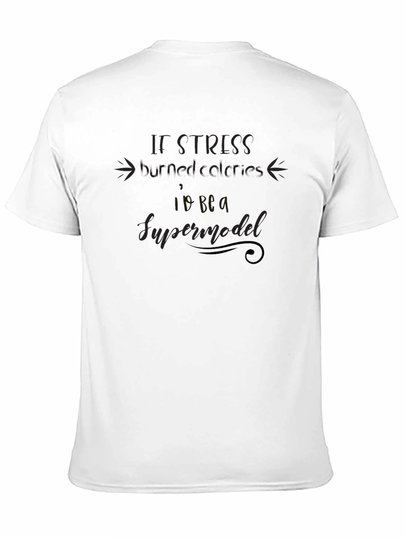 Funny Sarcastic Supermodel Black Graphic T-Shirt