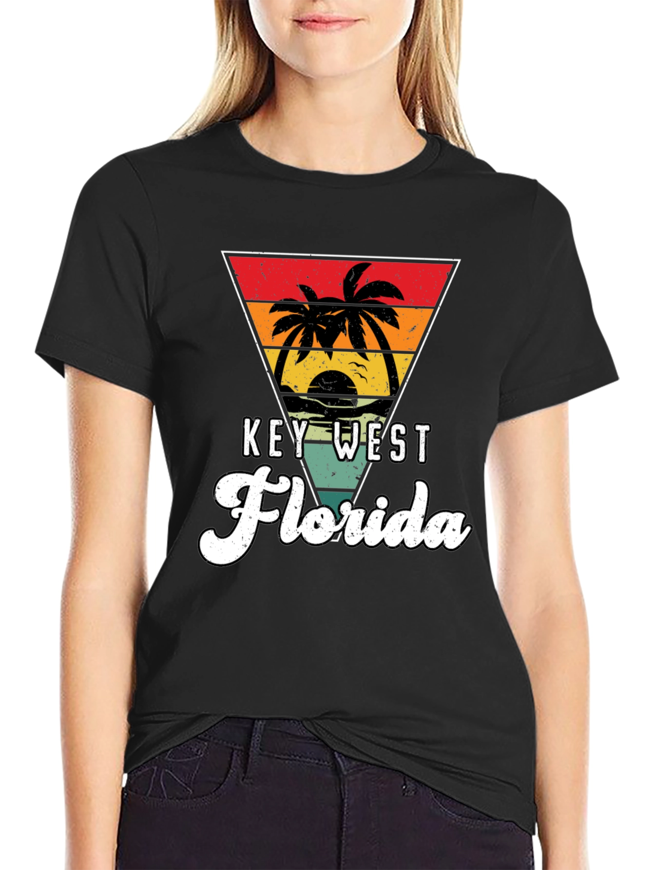 Key West Florida Retro Graphic T-Shirt
