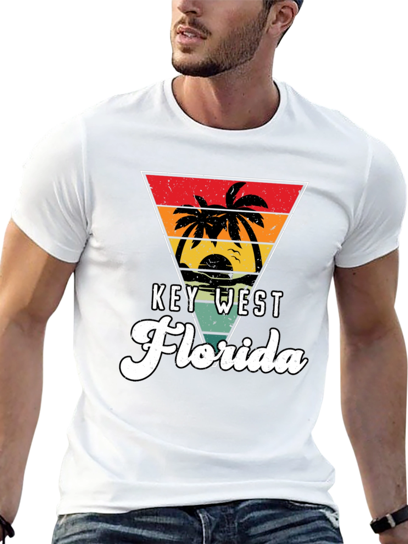 Key West Florida Retro Graphic T-Shirt