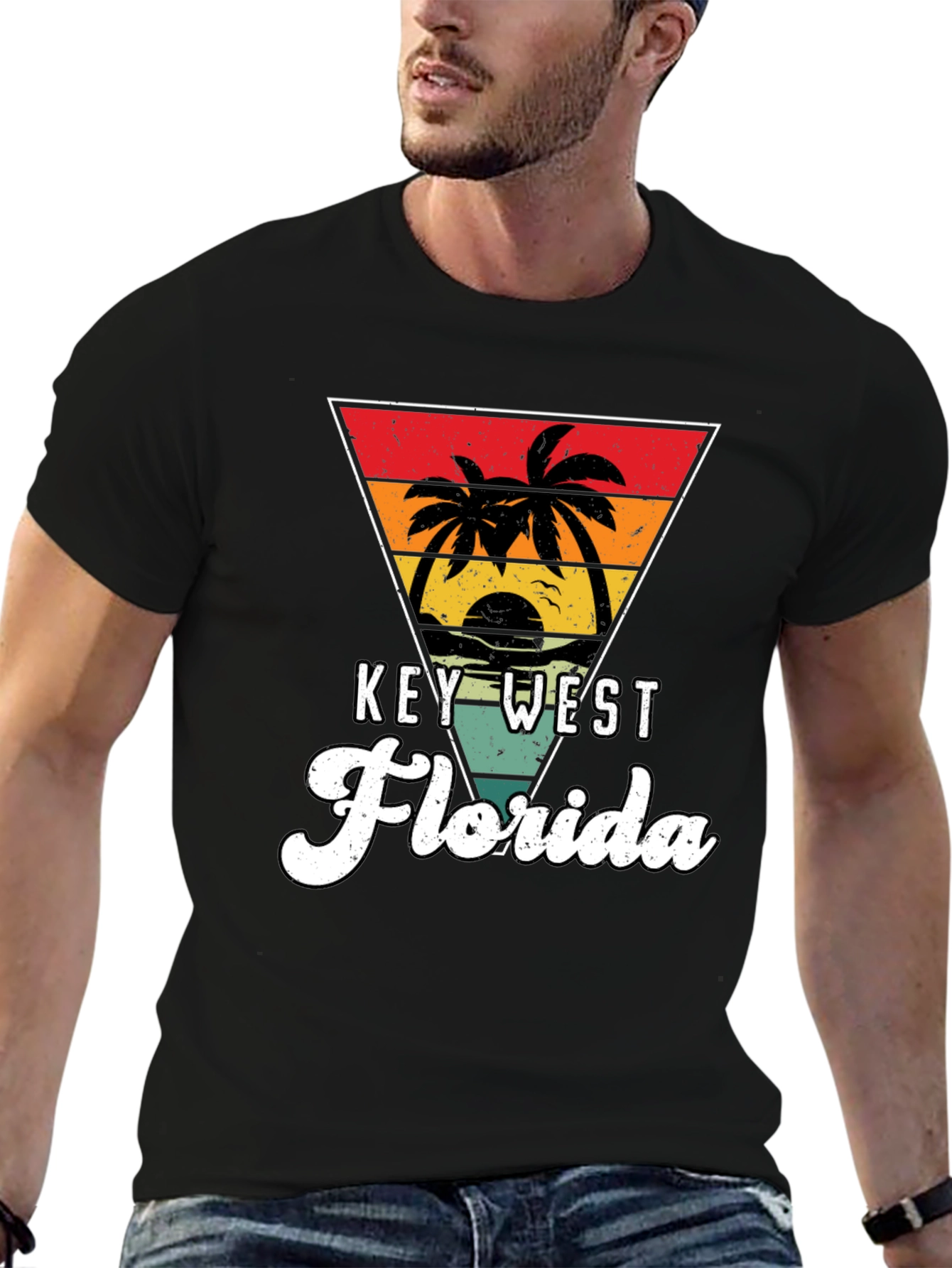 Key West Florida Retro Graphic T-Shirt