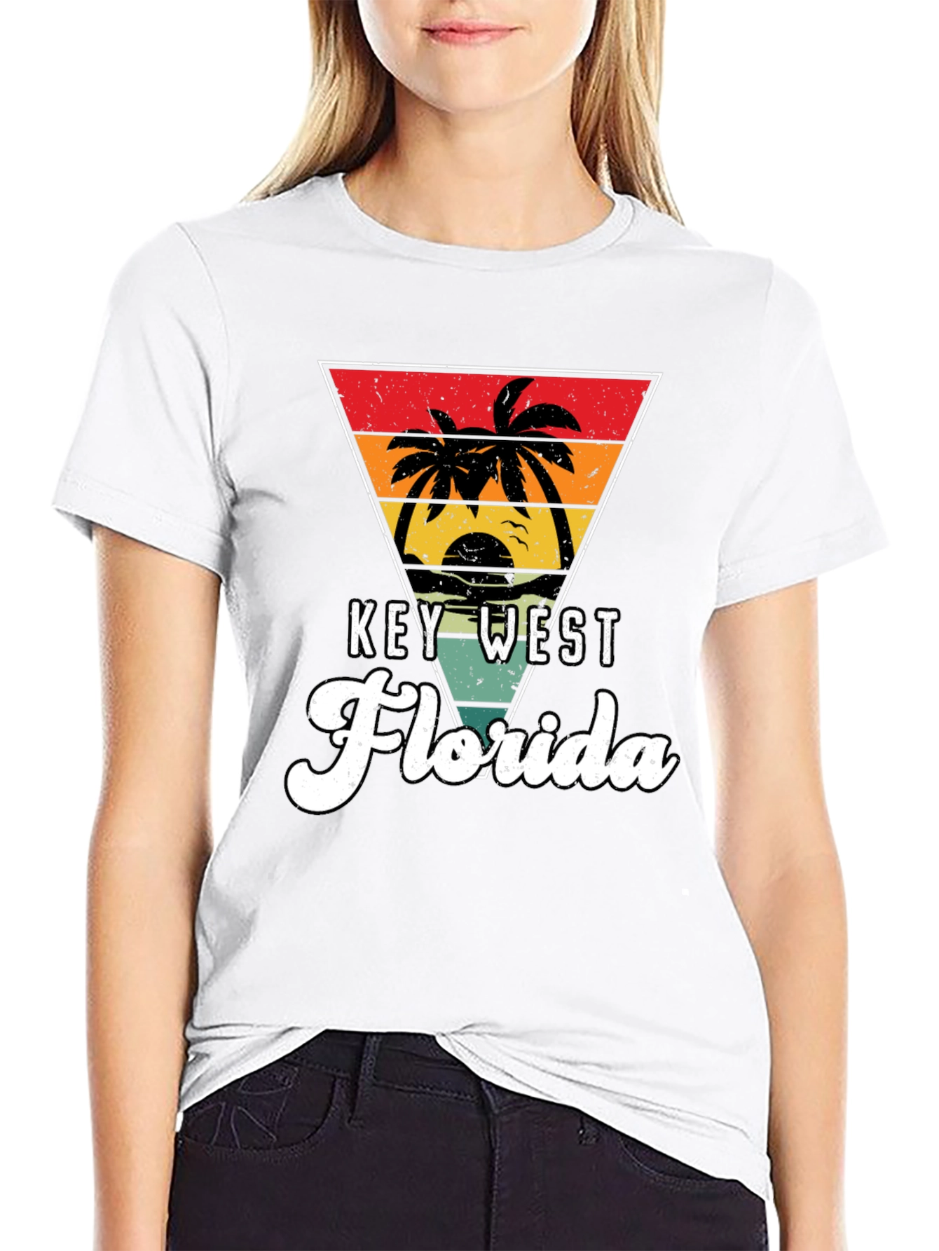 Key West Florida Retro Graphic T-Shirt