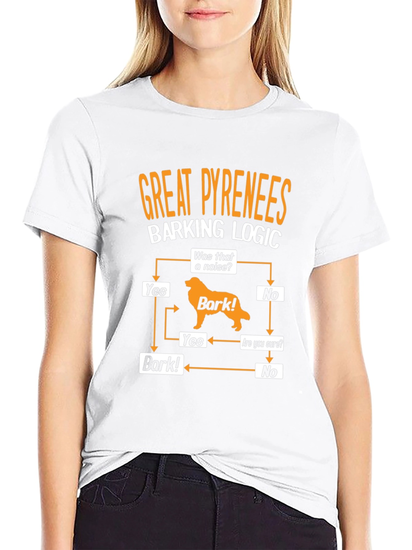 Great Pyrenees Barking Logic T-Shirt - Dog Lover Tee