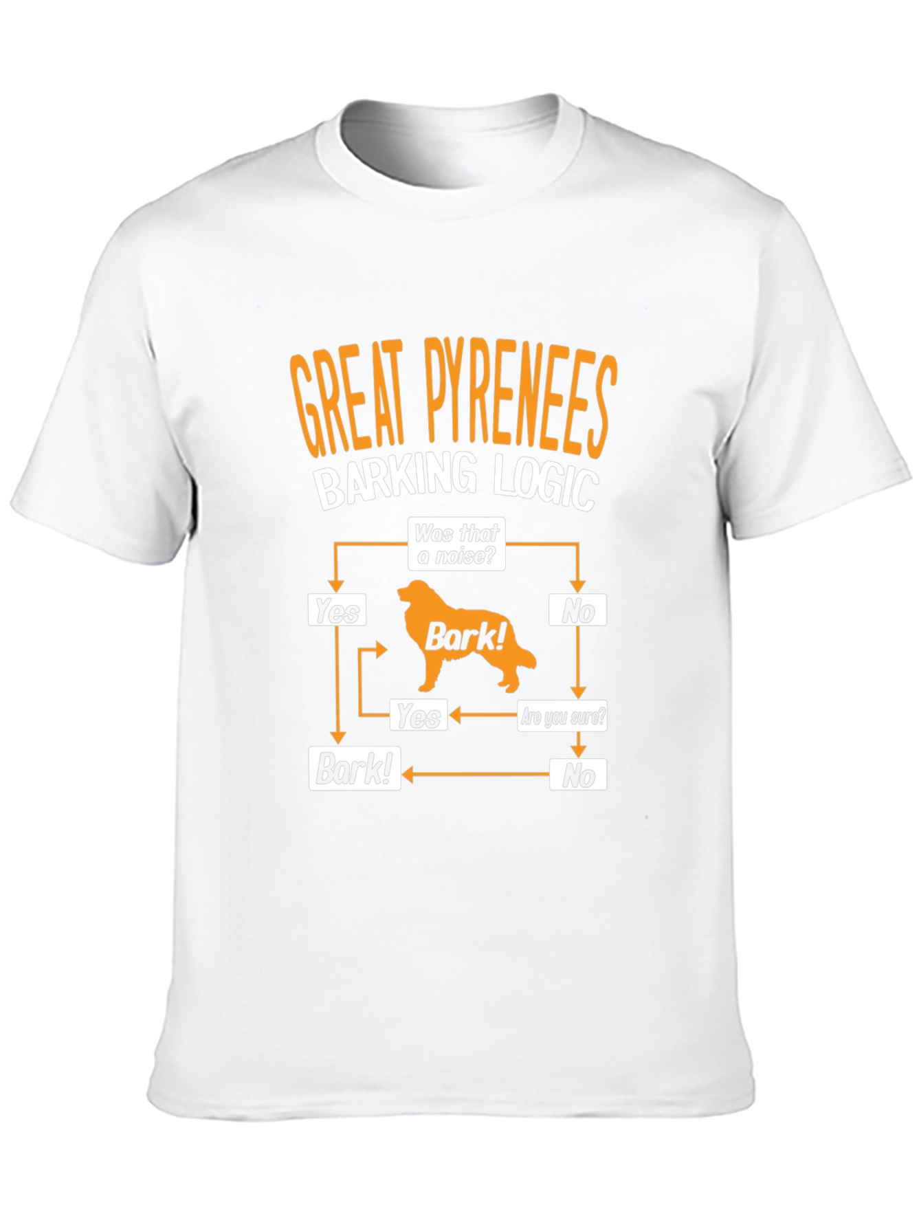 Great Pyrenees Barking Logic T-Shirt - Dog Lover Tee