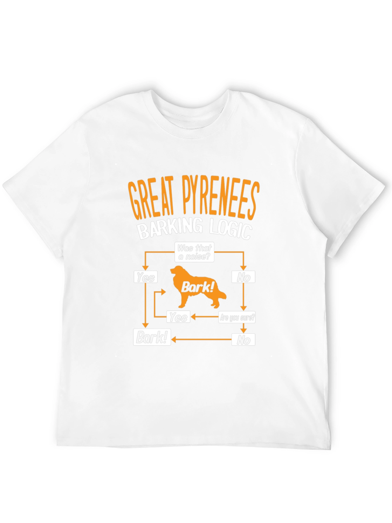 Great Pyrenees Barking Logic T-Shirt - Dog Lover Tee