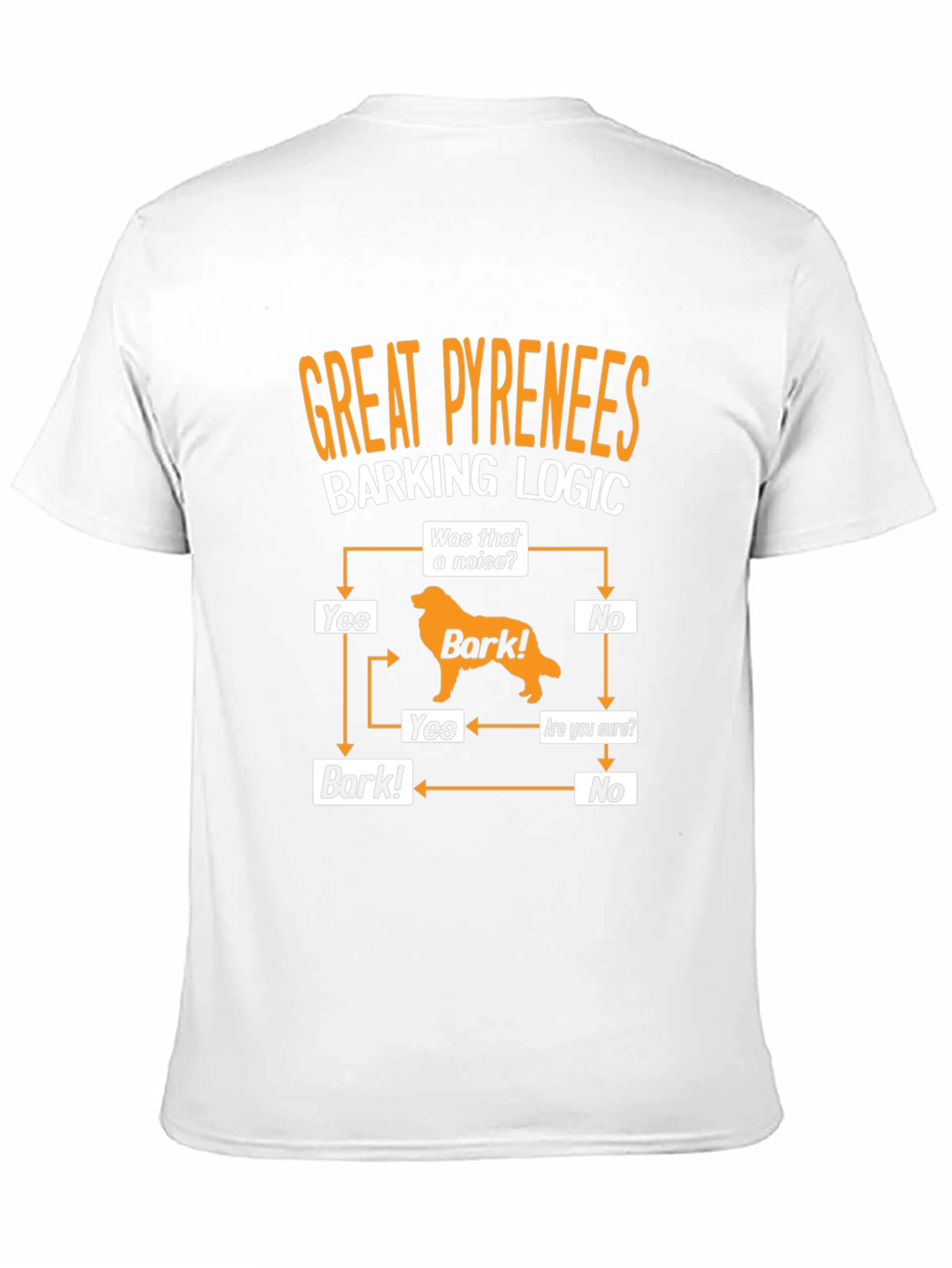 Great Pyrenees Barking Logic T-Shirt - Dog Lover Tee