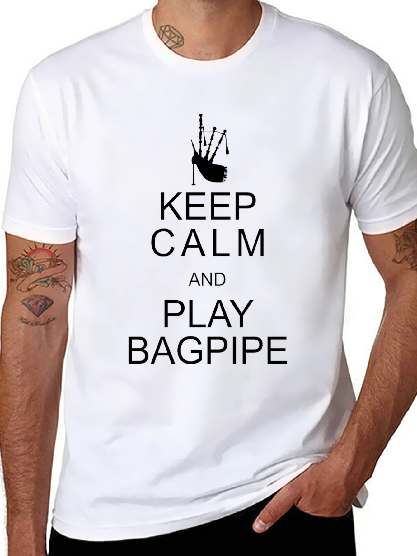 Keep Calm and Play Bagpipe T-Shirt