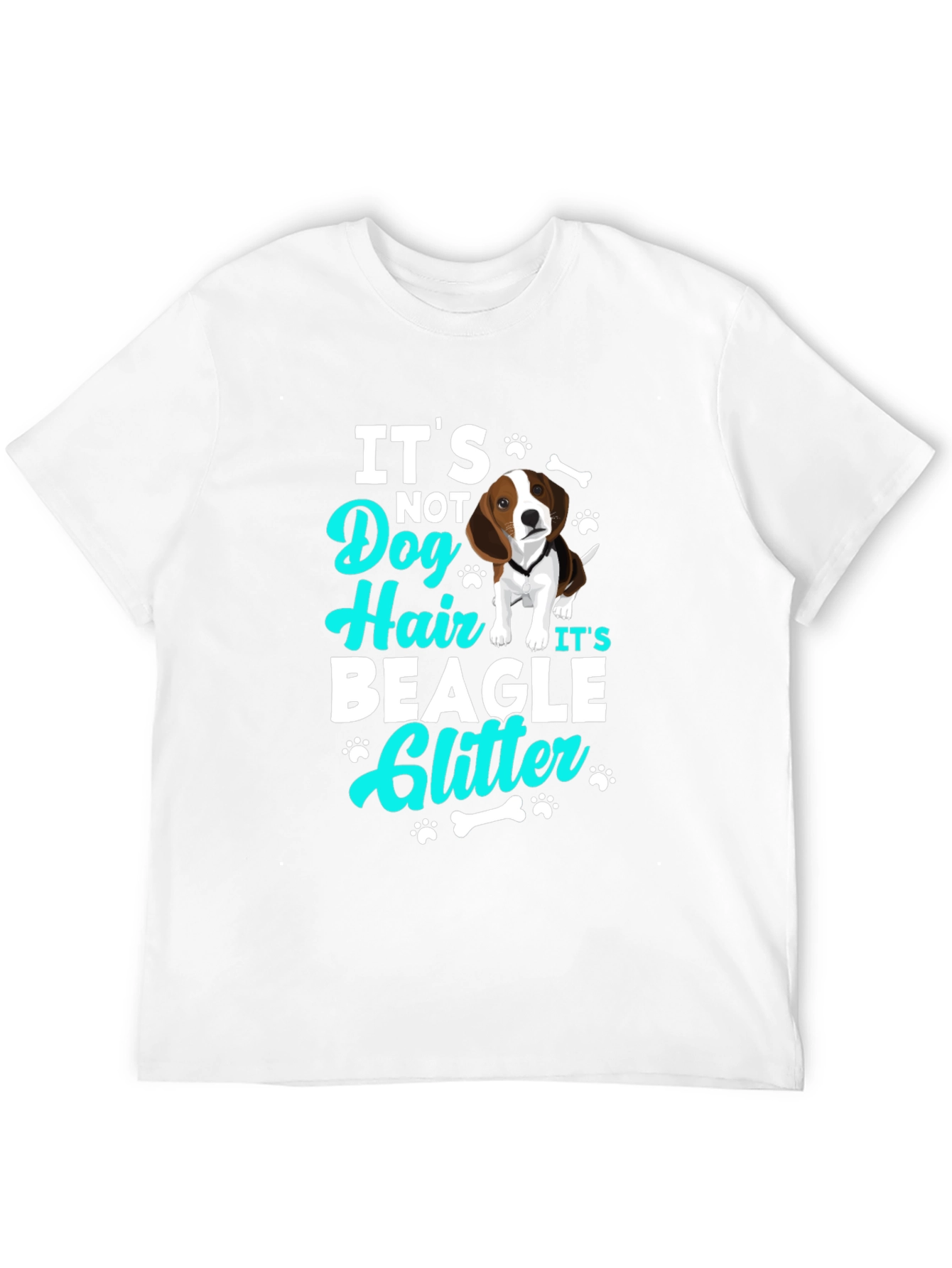 Its Not Dog Hair Its Beagle Glitter T-Shirt