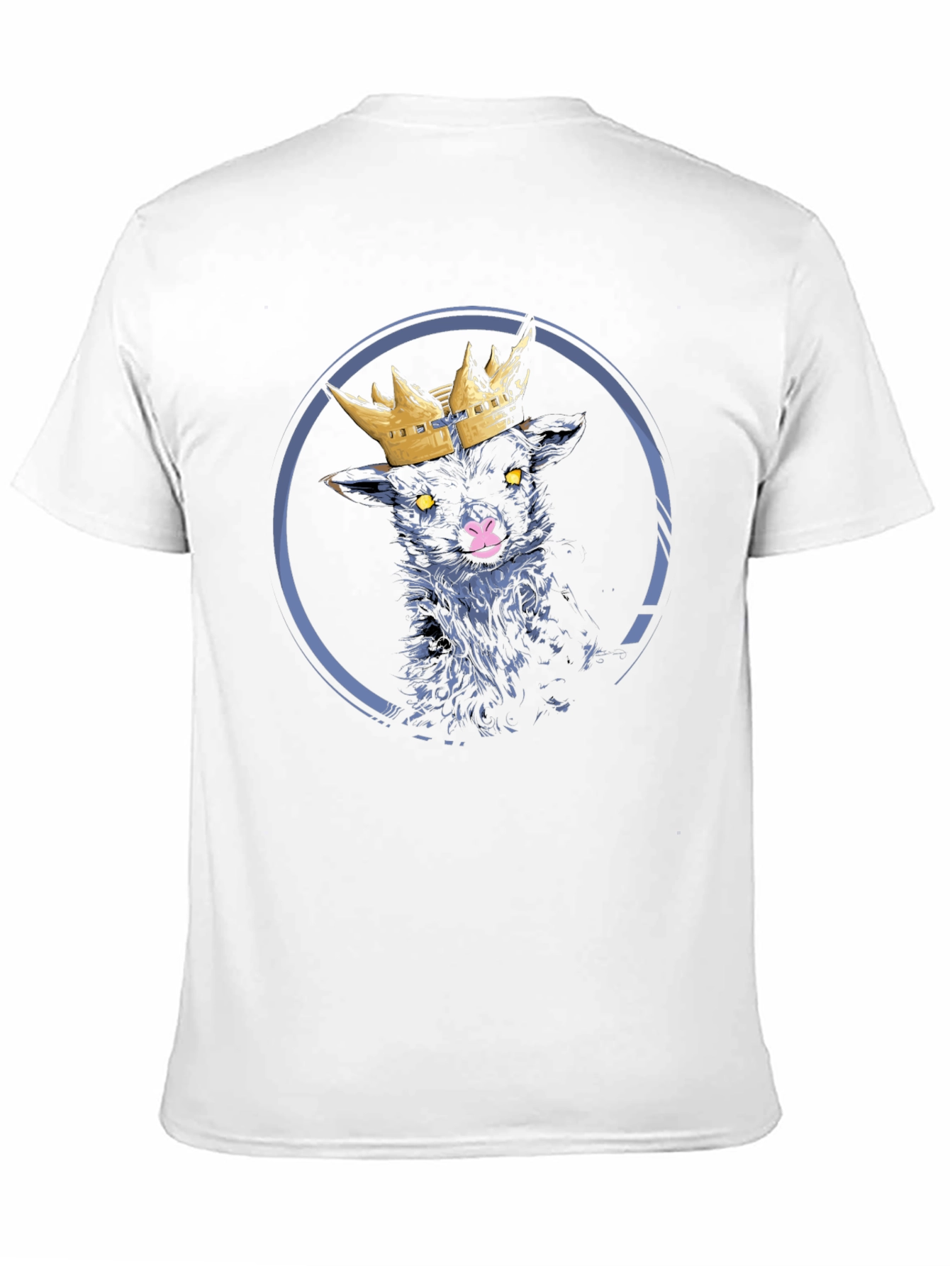 Black Lamb King Graphic Tee - Unique Design