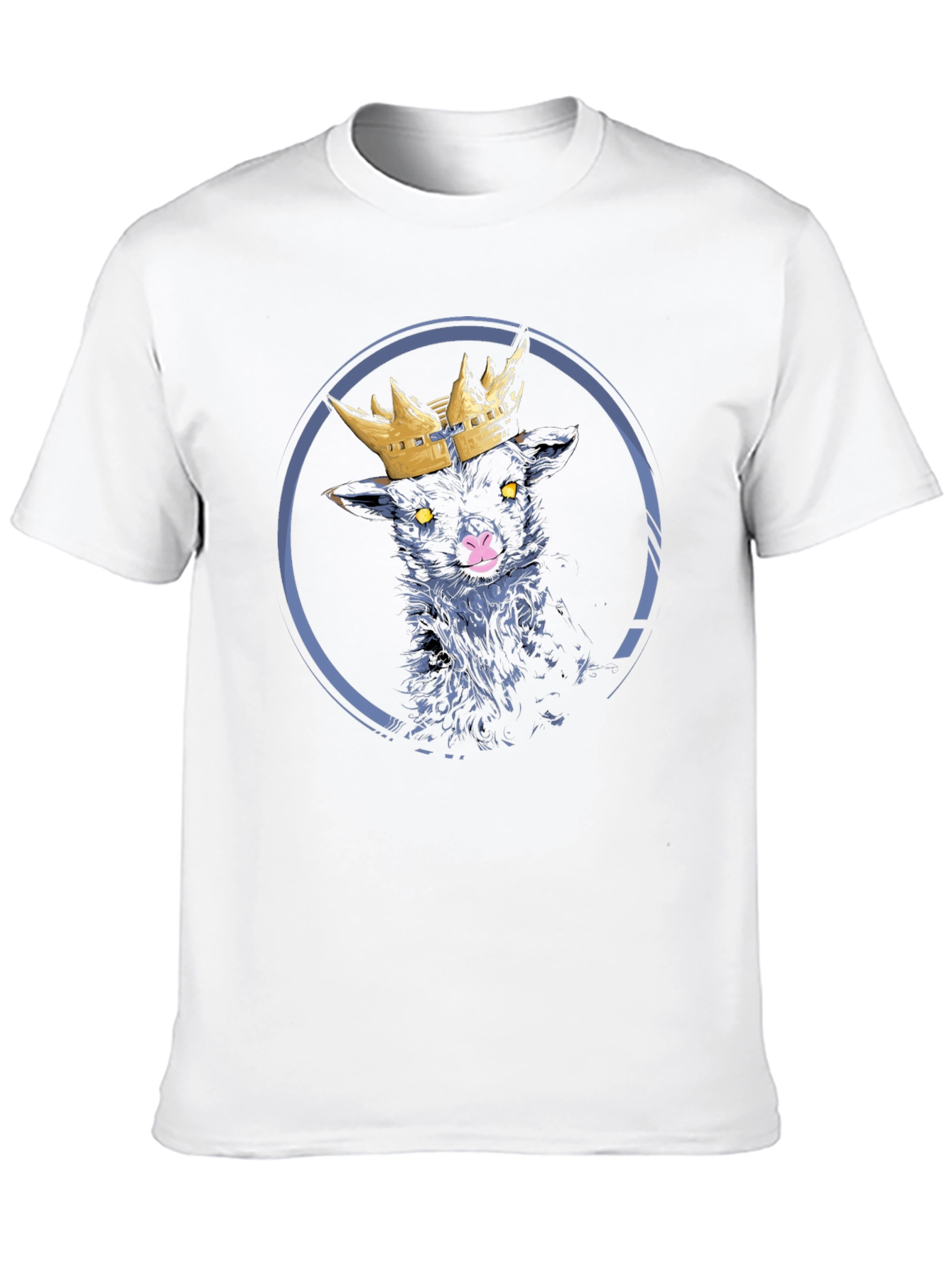 Black Lamb King Graphic Tee - Unique Design