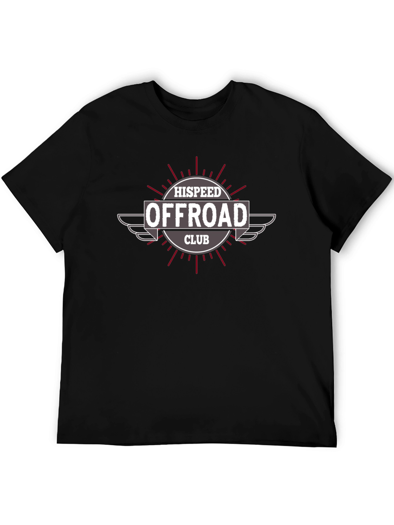 HiSpeed Offroad Club Black Graphic Tee
