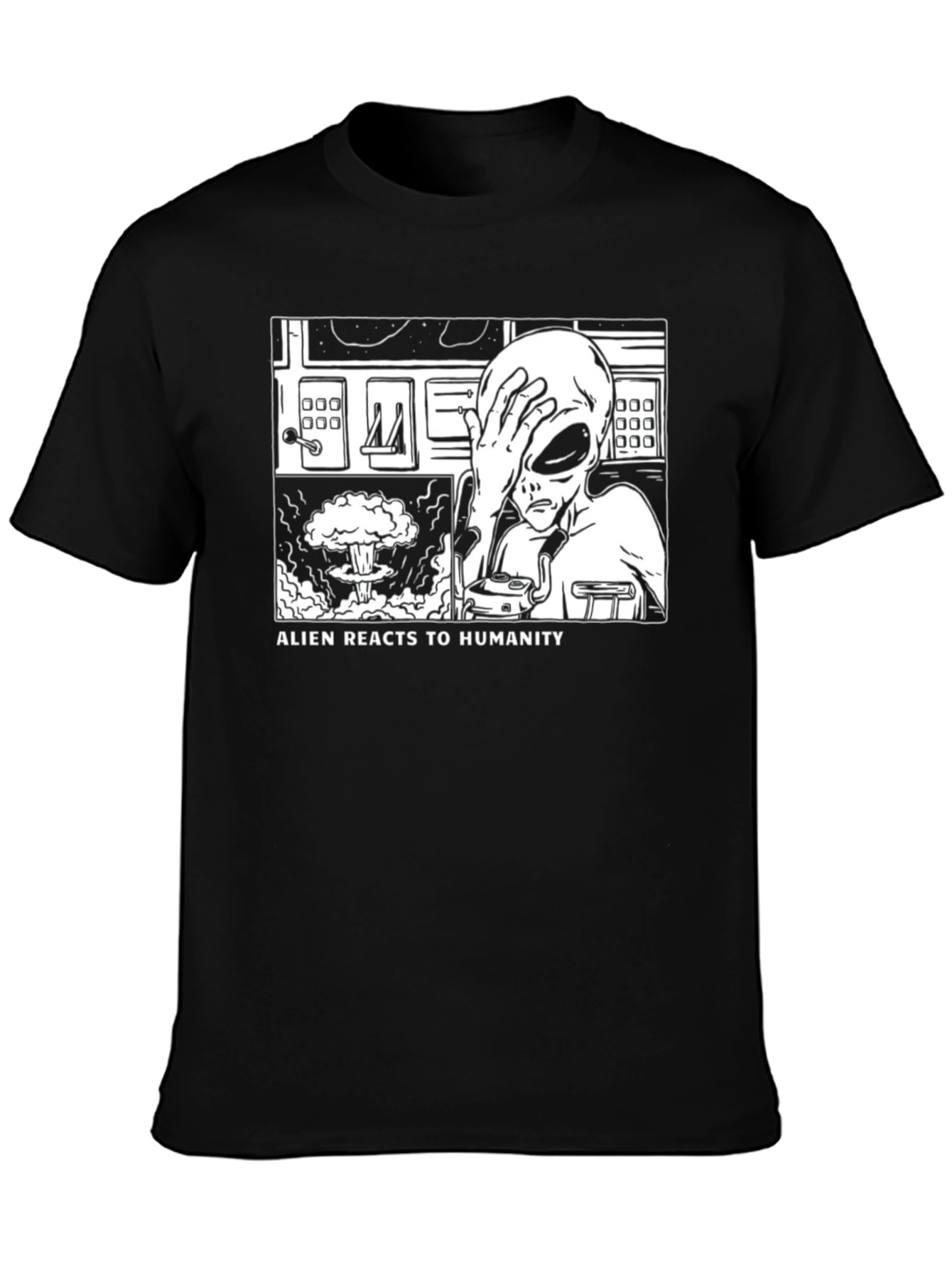 Alien Reacts to Humanity T-Shirt