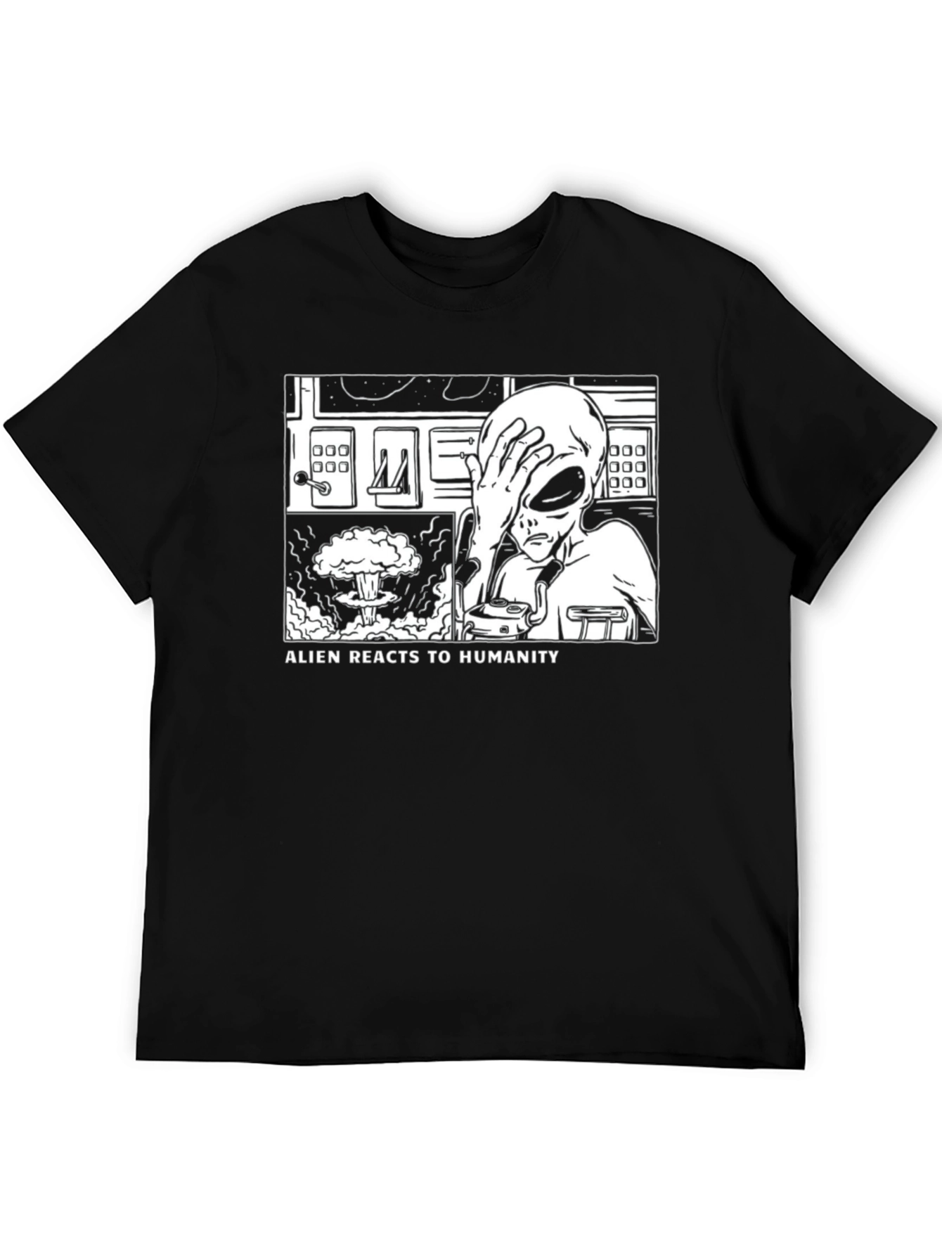 Alien Reacts to Humanity T-Shirt