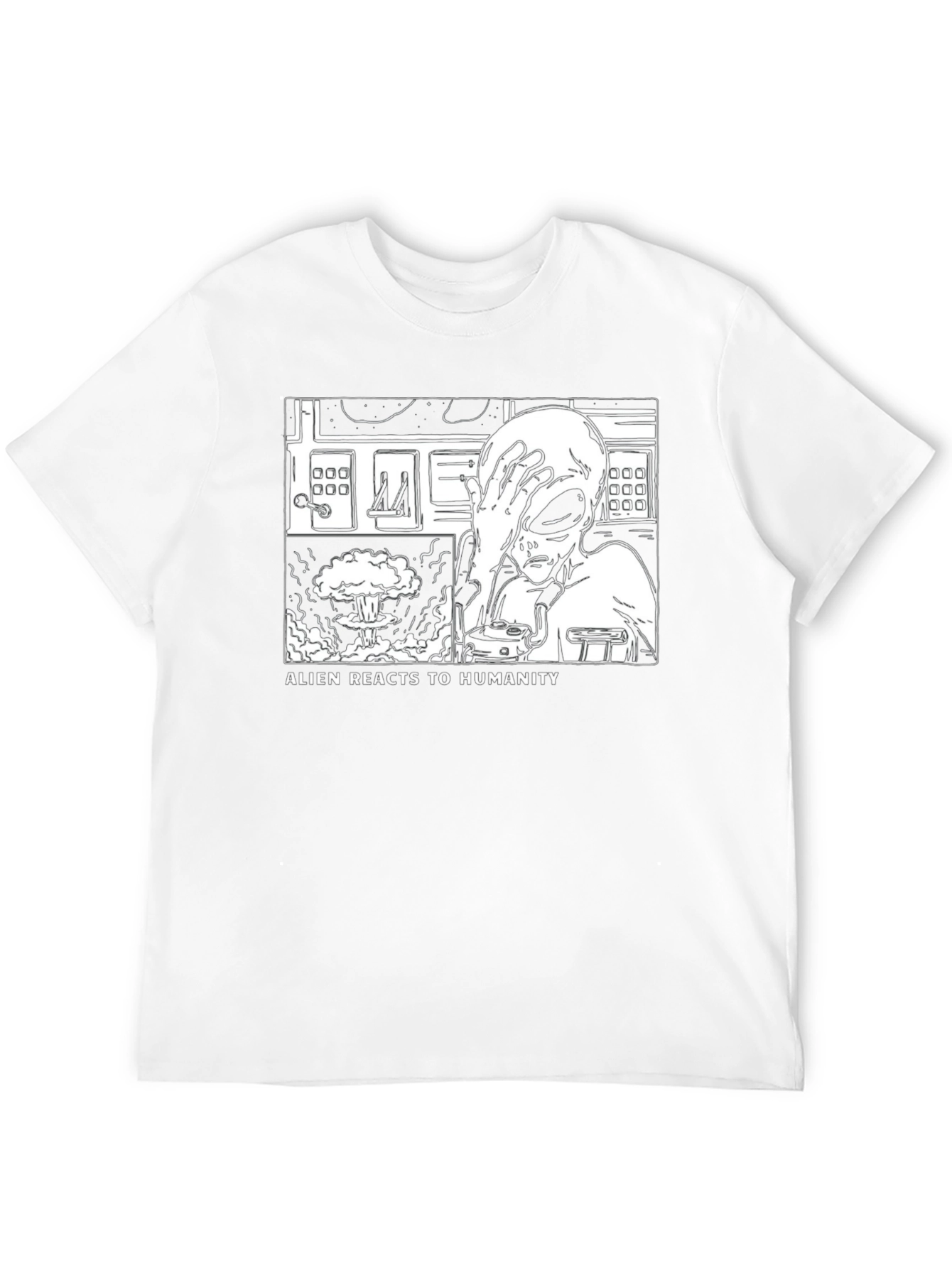 Alien Reacts to Humanity T-Shirt