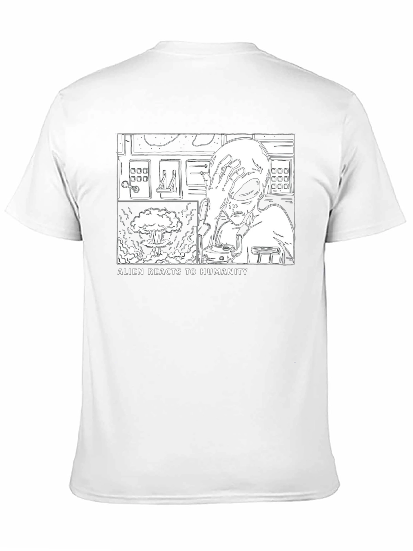 Alien Reacts to Humanity T-Shirt