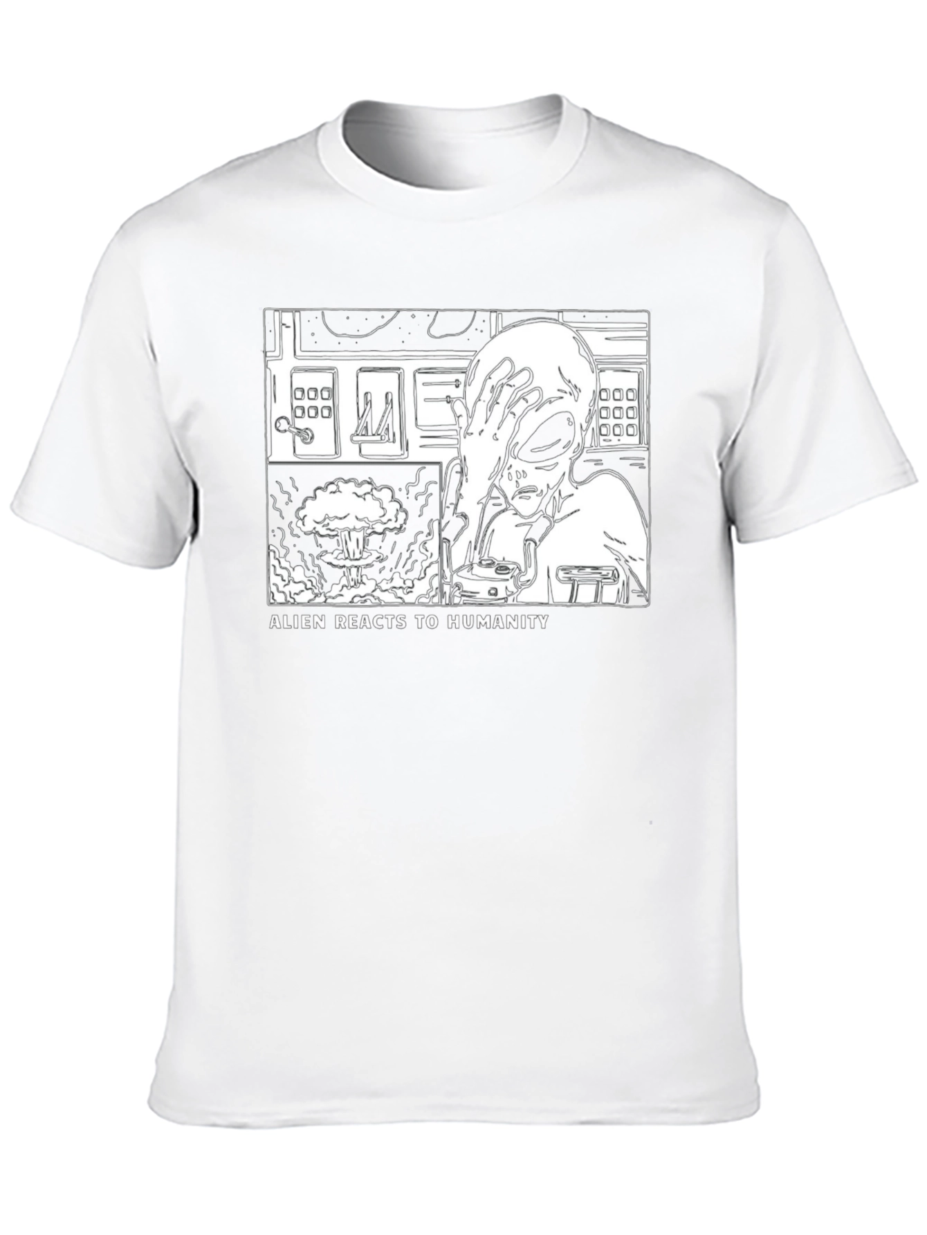 Alien Reacts to Humanity T-Shirt