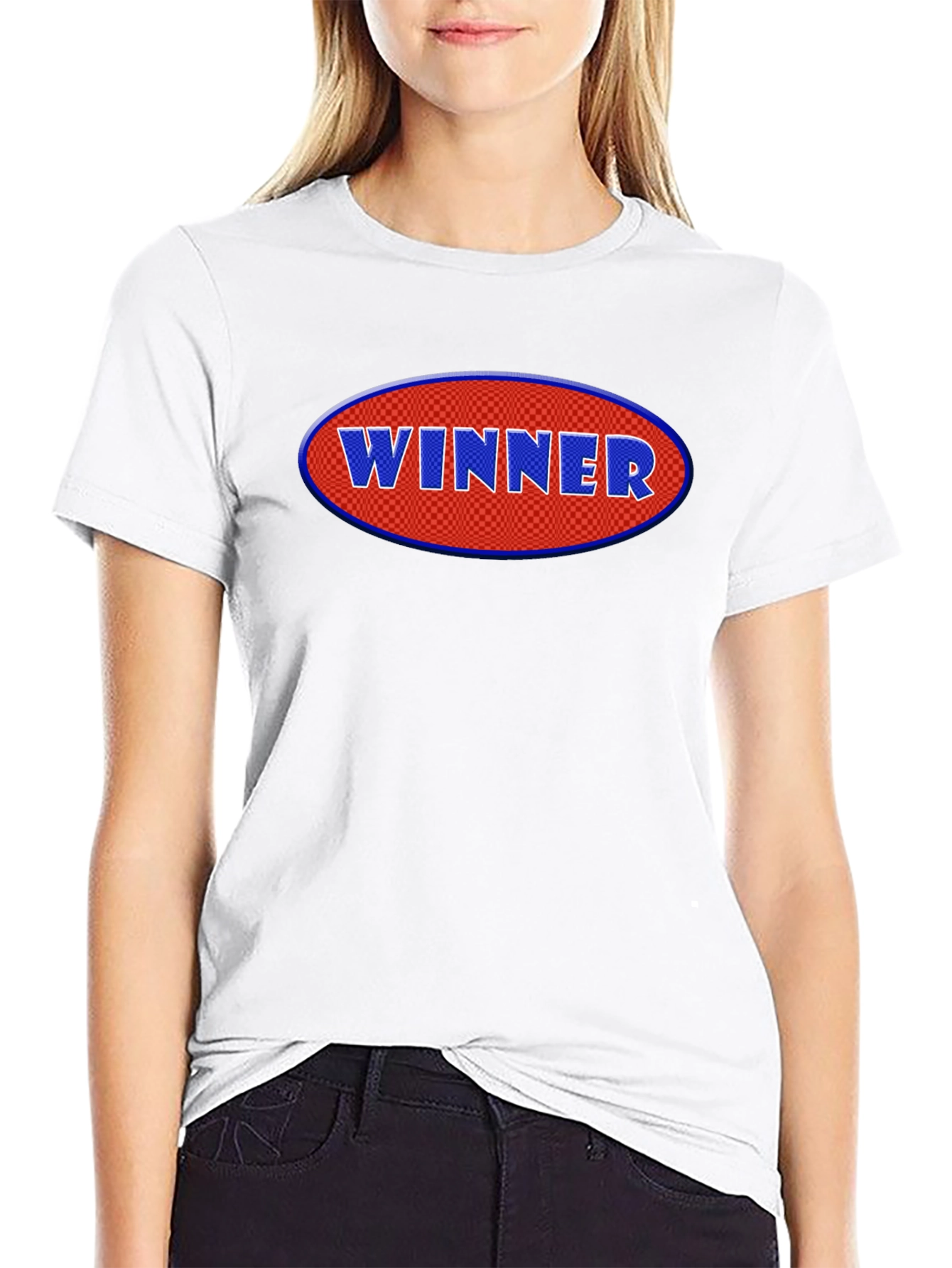 Winner Graphic Tee - Black Cotton T-Shirt