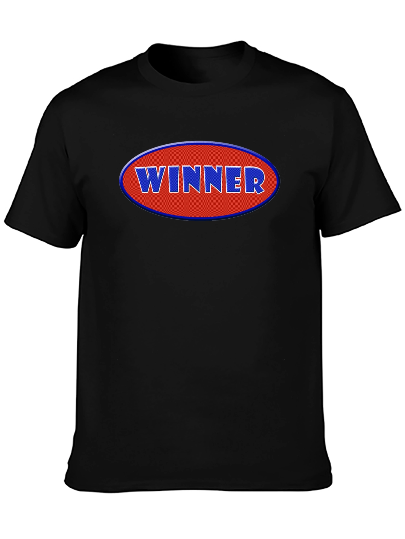 Winner Graphic Tee - Black Cotton T-Shirt